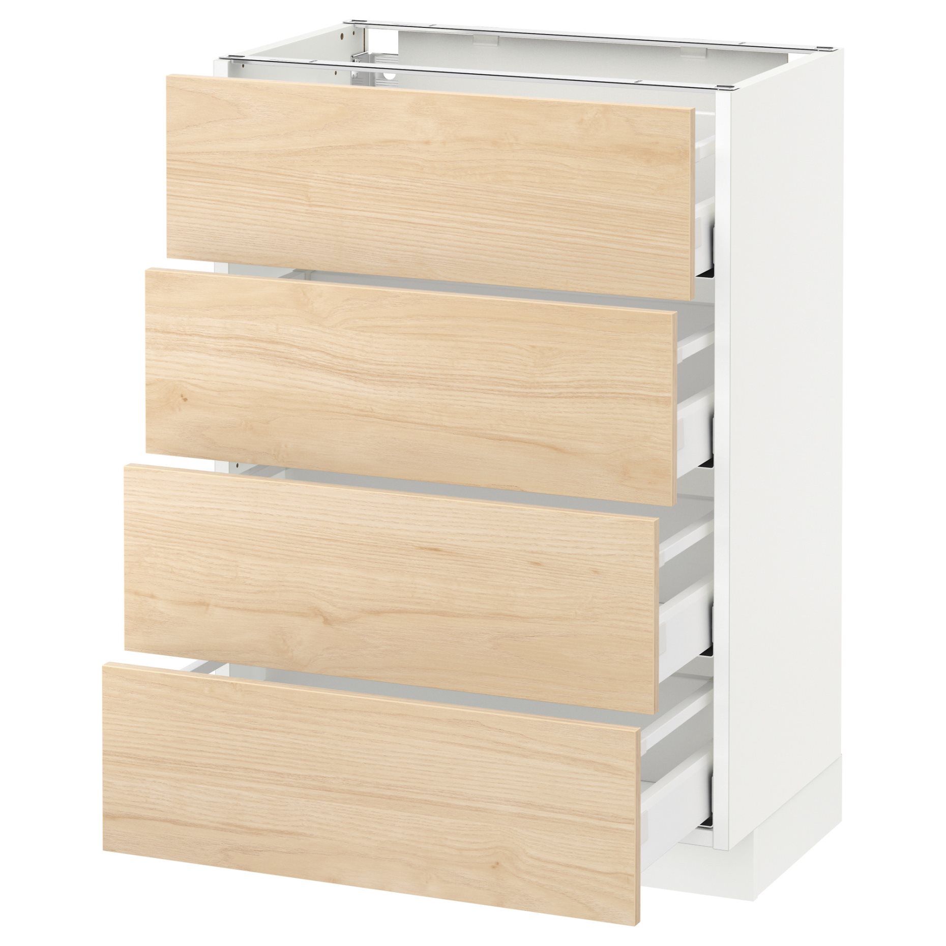 METOD/MAXIMERA, base cabinet 4 fronts/4 drawers, 292.161.89