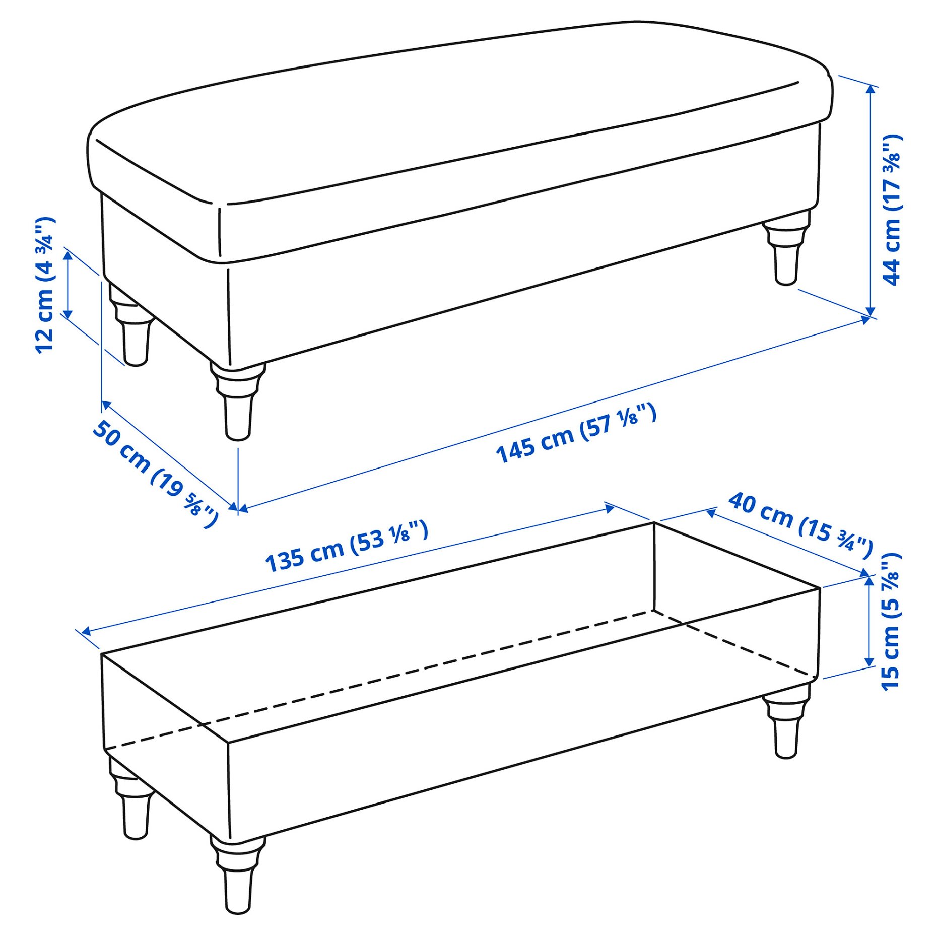 ESSEBODA, bench with storage, 294.433.80