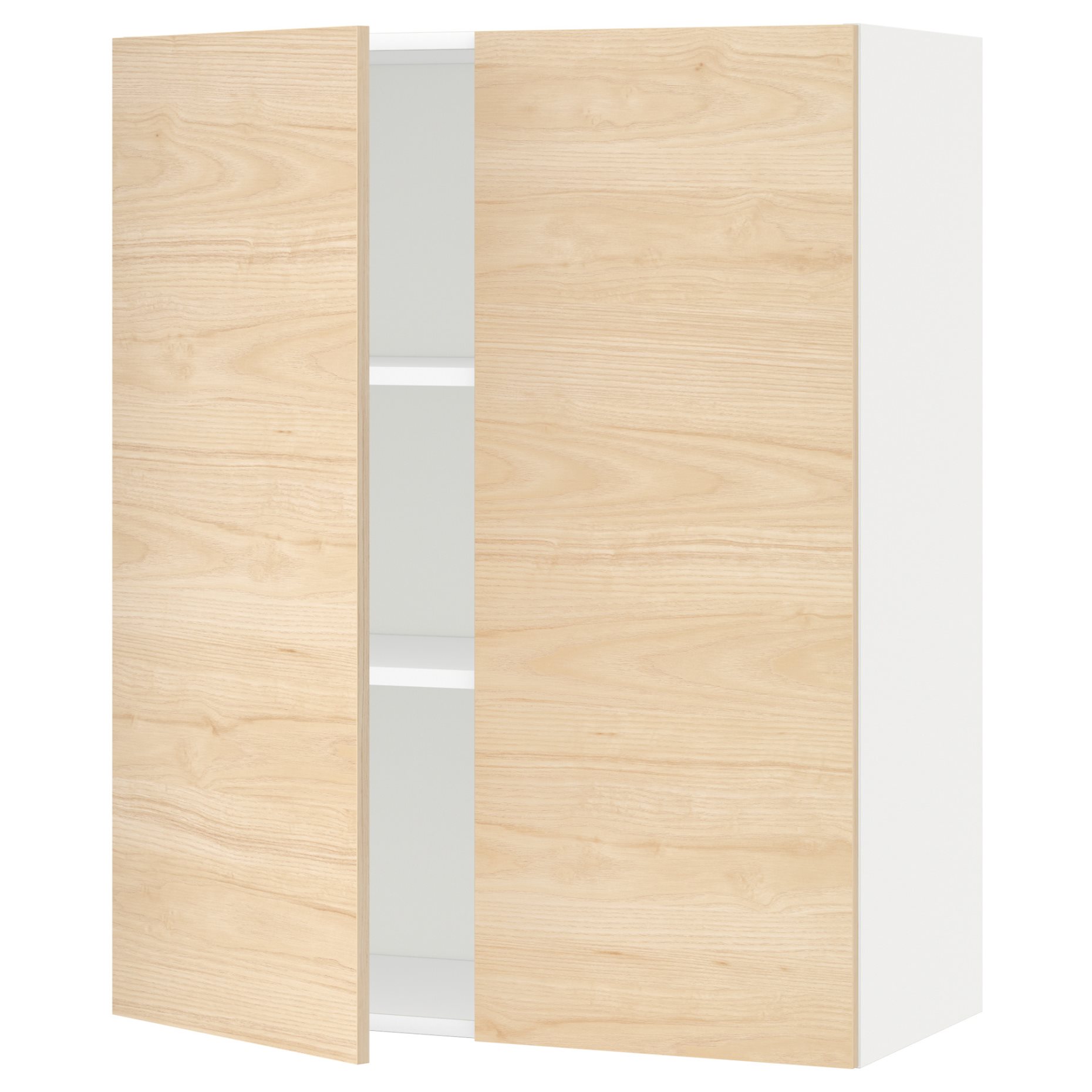 METOD, ντουλάπι τοίχου με ράφια/2 πόρτες, 80x100 cm, 294.595.97