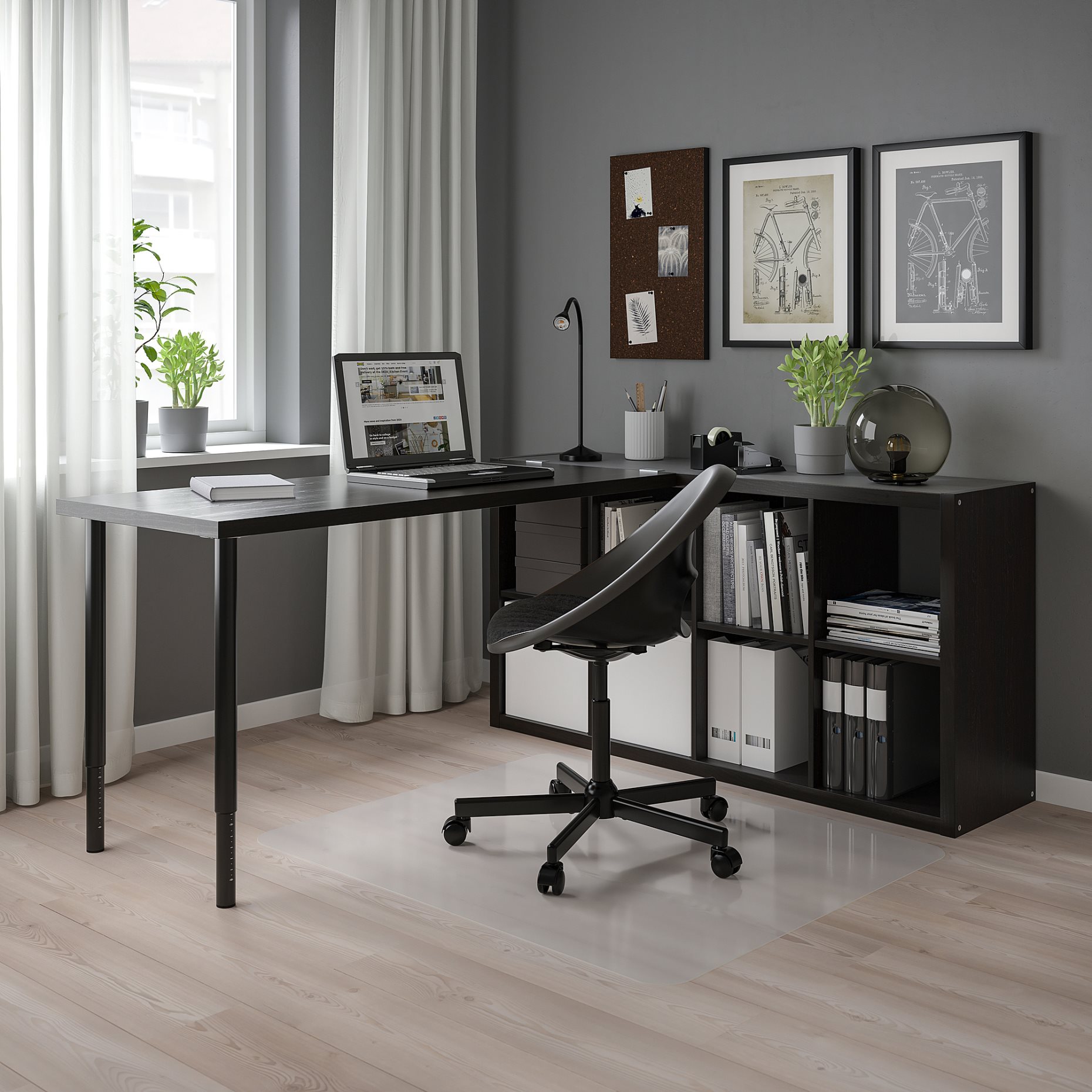KALLAX/LAGKAPTEN, desk combination, 77x179x147 cm, 294.816.83
