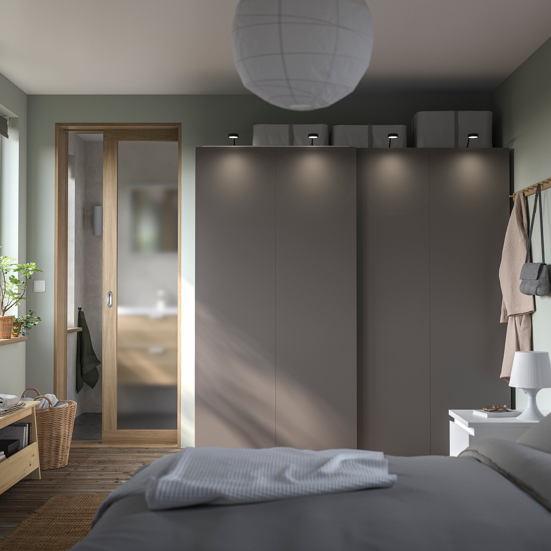 PAX/HASVIK, wardrobe combination, 200x66x201 cm, 295.031.52