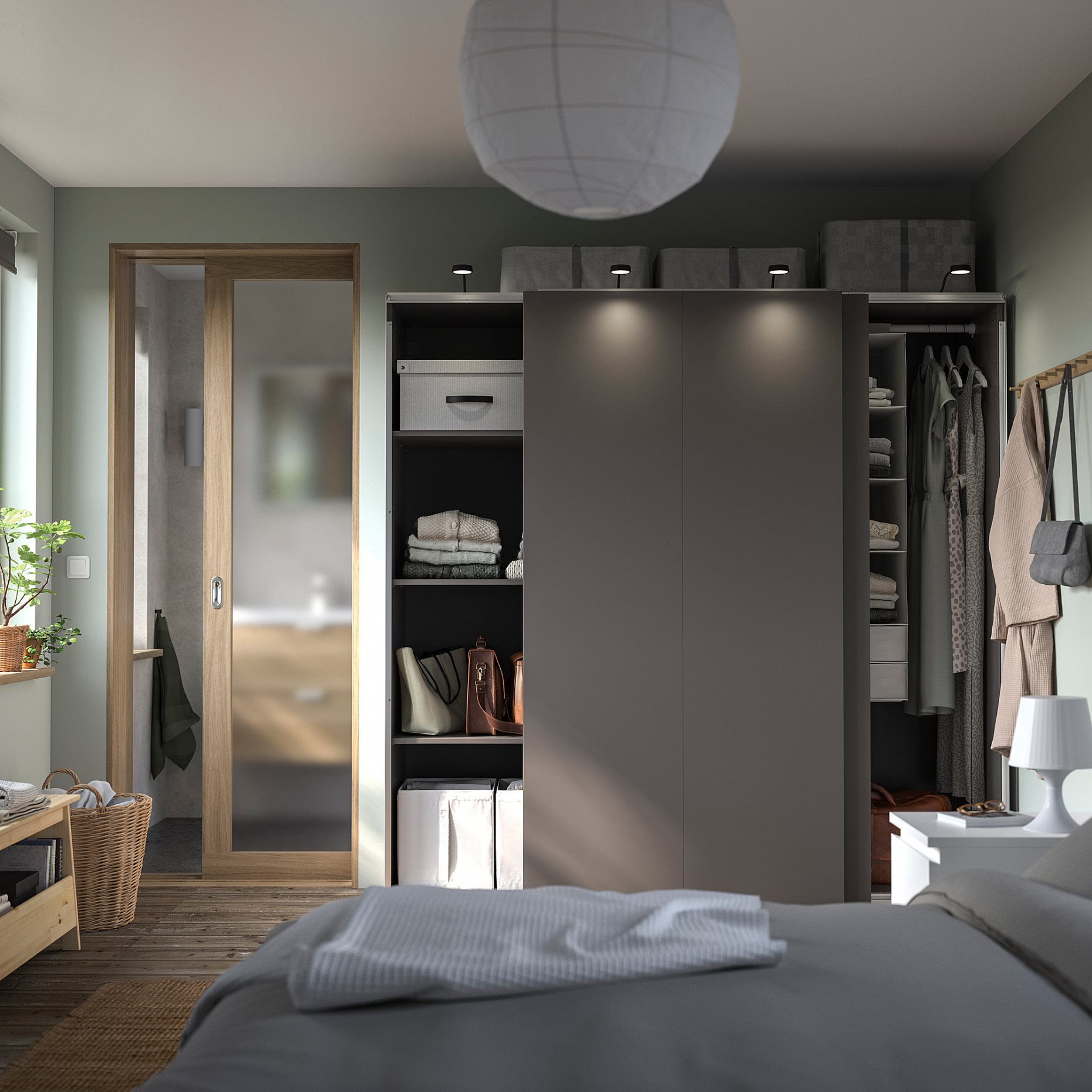 PAX/HASVIK, wardrobe combination, 200x66x201 cm, 295.031.52