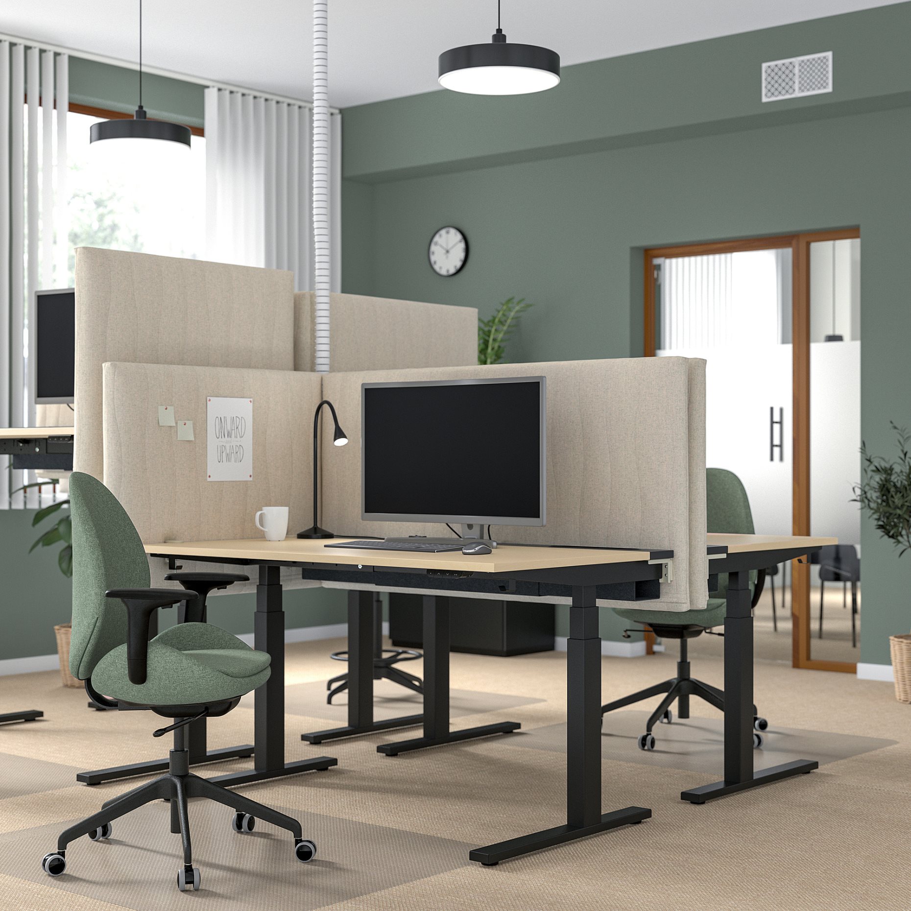 MITTZON, desk sit/stand/electric, 140x80 cm, 295.285.91