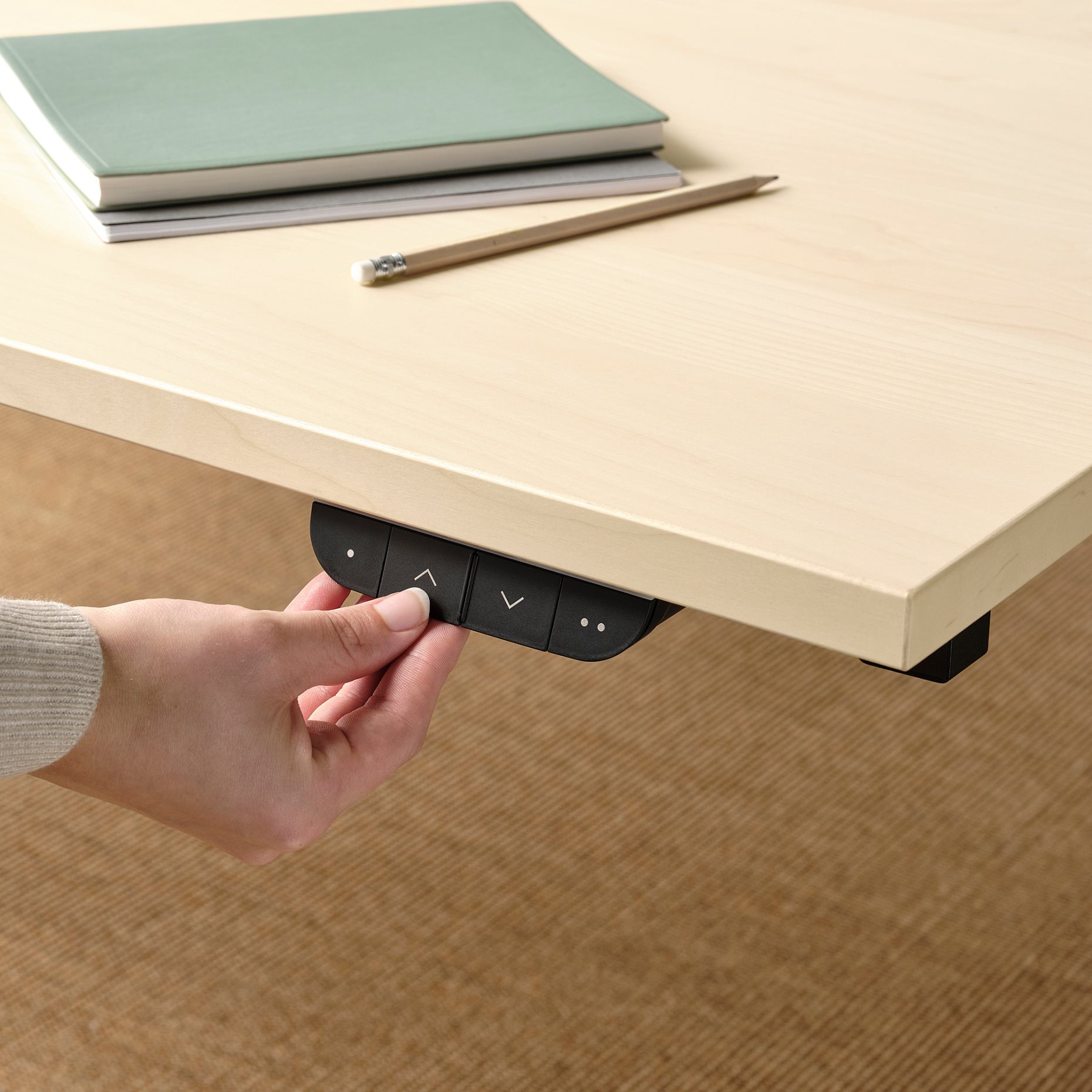 MITTZON, desk sit/stand/electric, 140x80 cm, 295.285.91