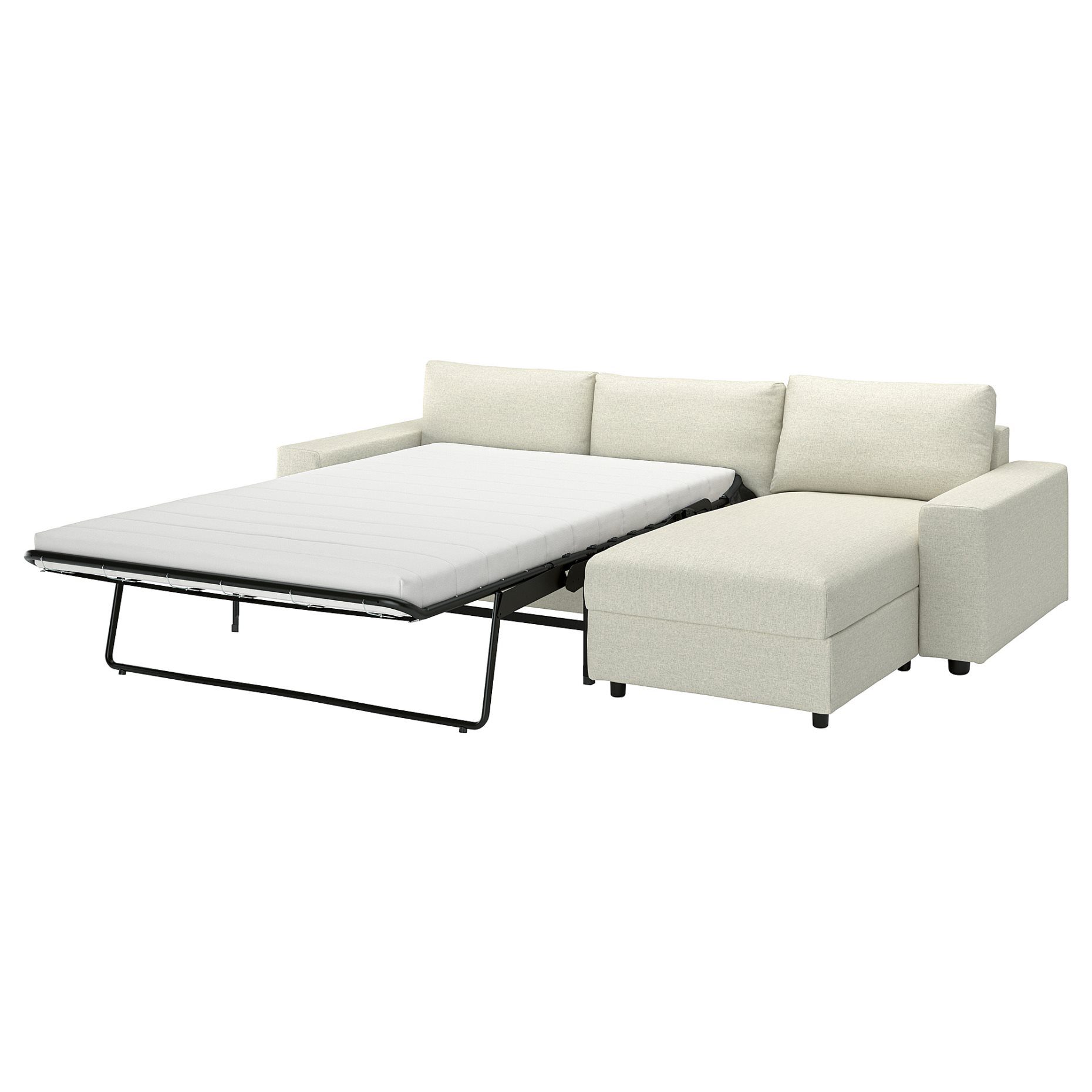 VIMLE, 3-seat sofa-bed with wide armrests and chaise longue, 295.452.13