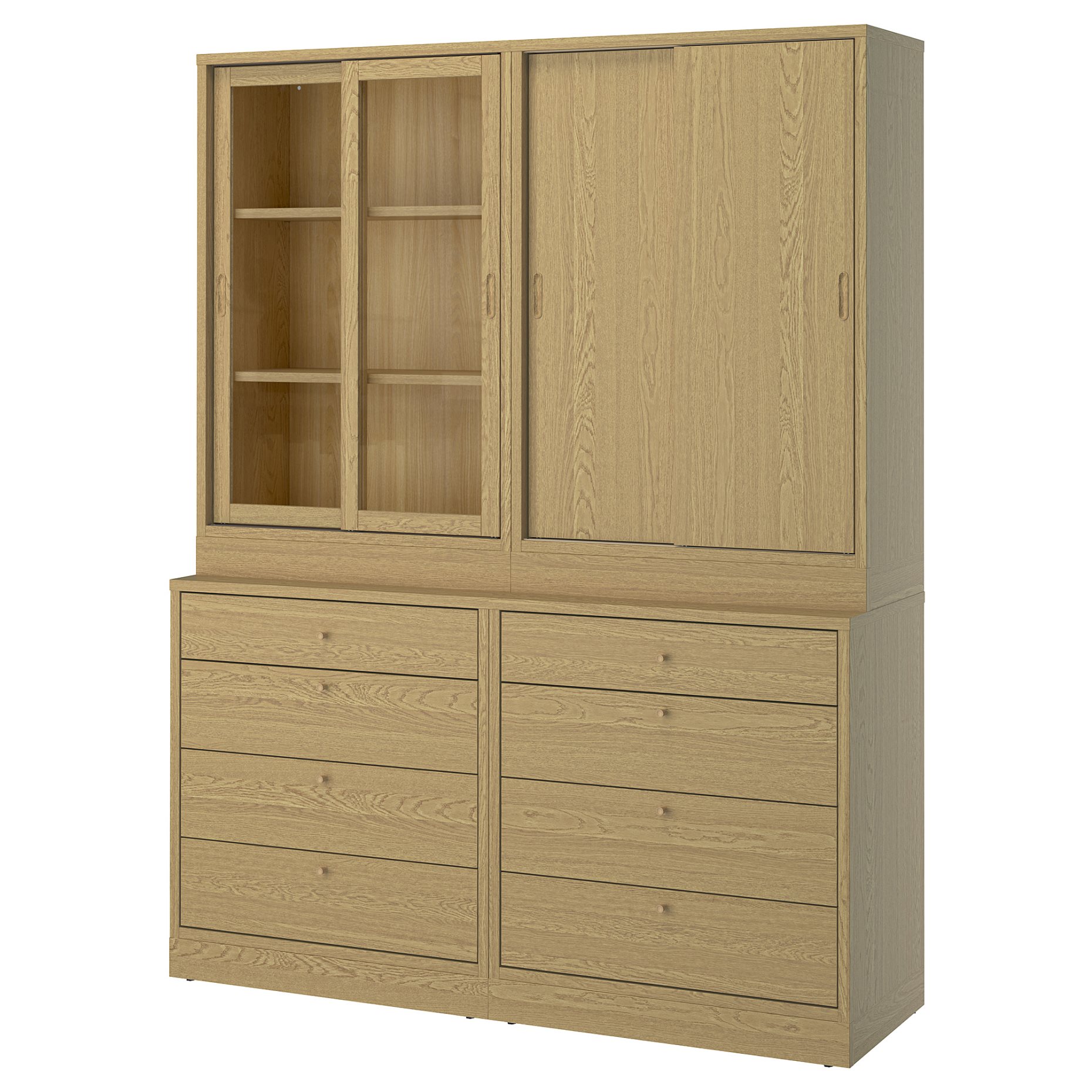 storage combination with drawers, 164x47x210 cm, 295.478.82