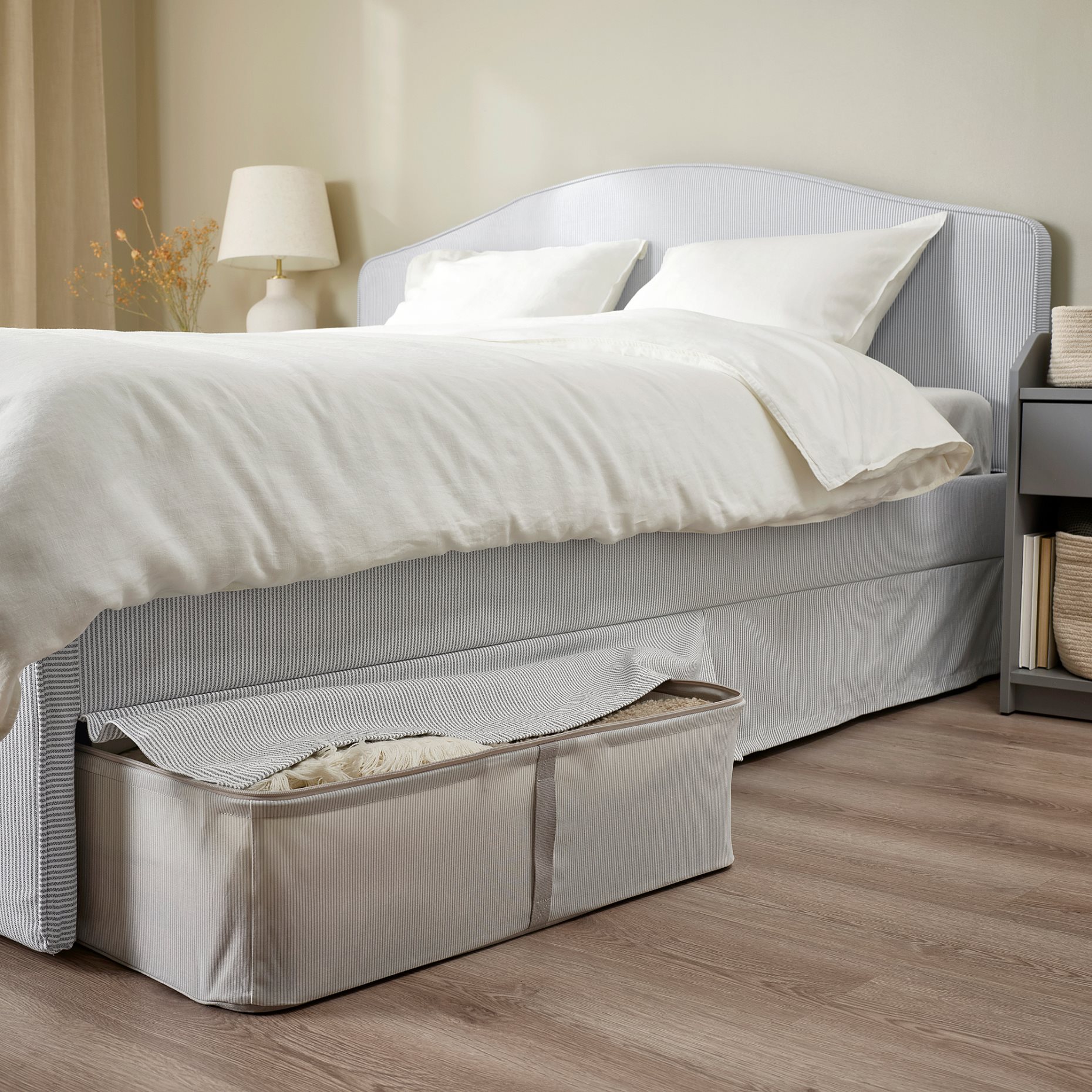 RAMNEFJALL, upholstered bed frame, 140x200 cm, 295.602.27