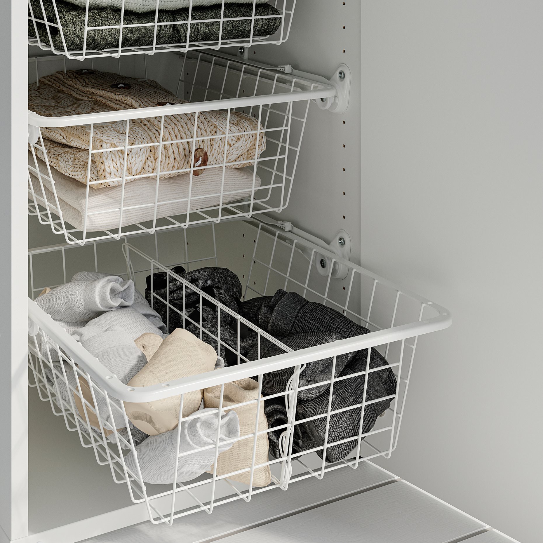ALTARLIDEN, wire basket with pull-out rail, 40x42 cm, 296.039.48