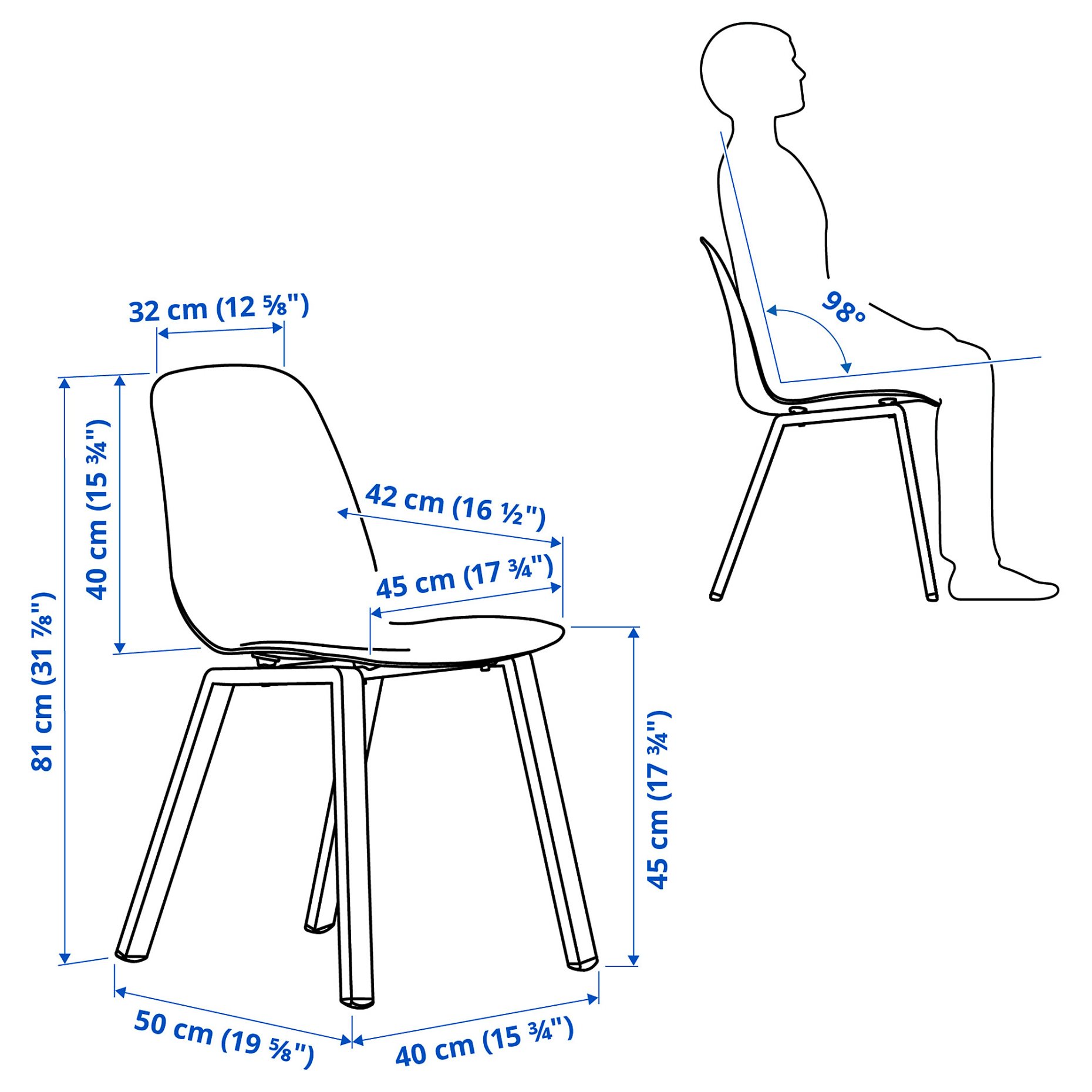 SKÅLSTA, τραπέζι και 4 καρέκλες, 140x80 cm, 296.091.82