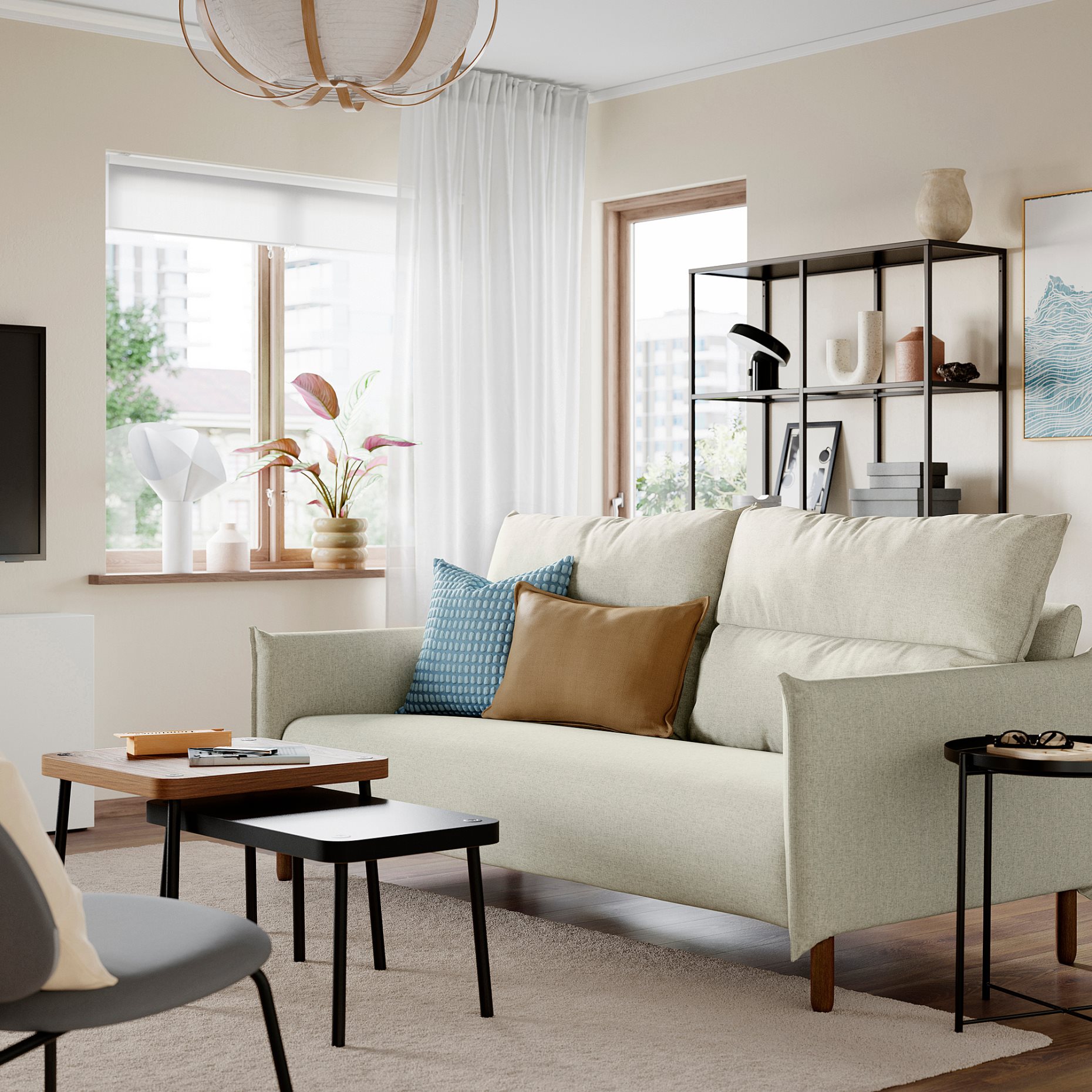 MANNARP, 3-seat sofa, 296.191.57