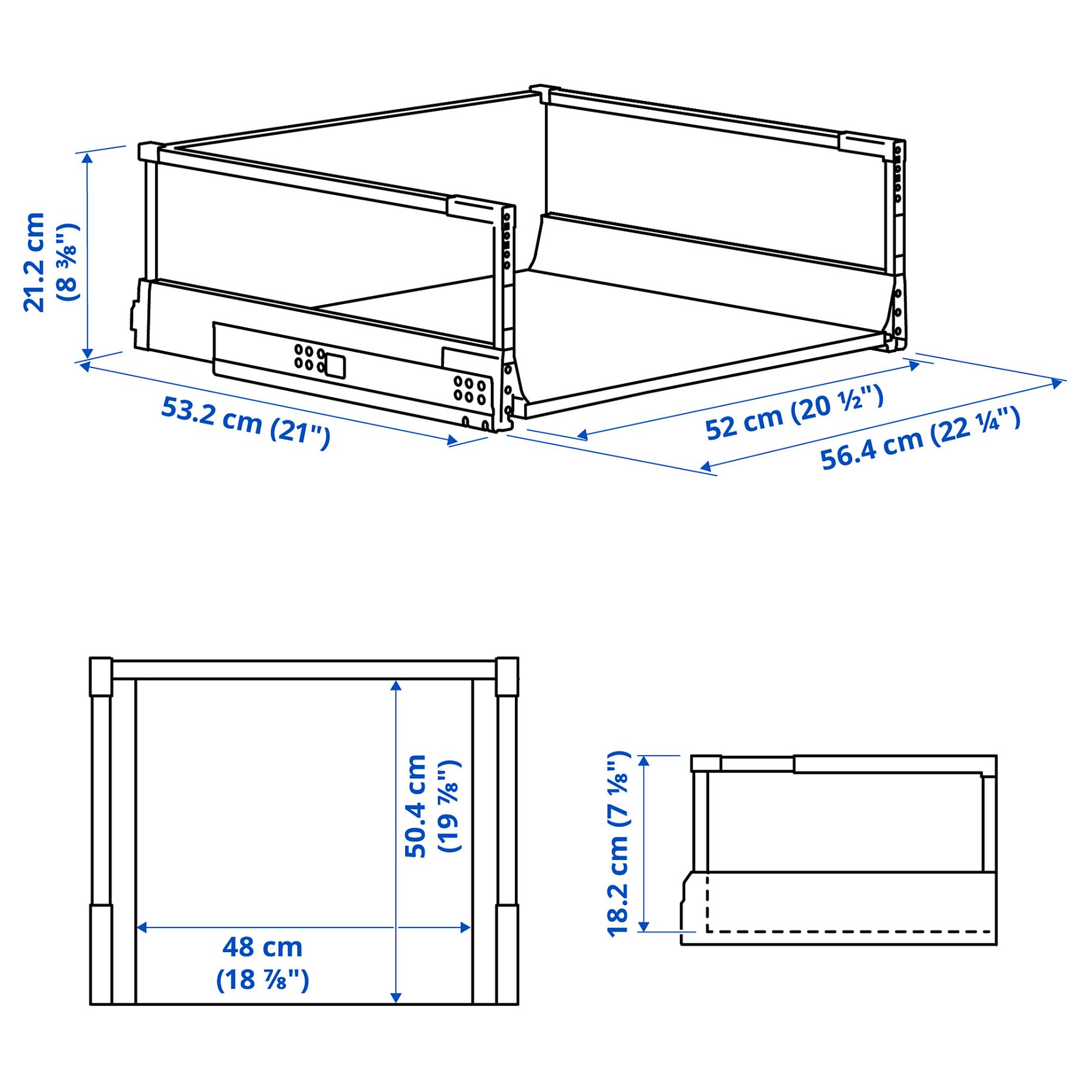 MAXIMERA, drawer, high, 302.850.25