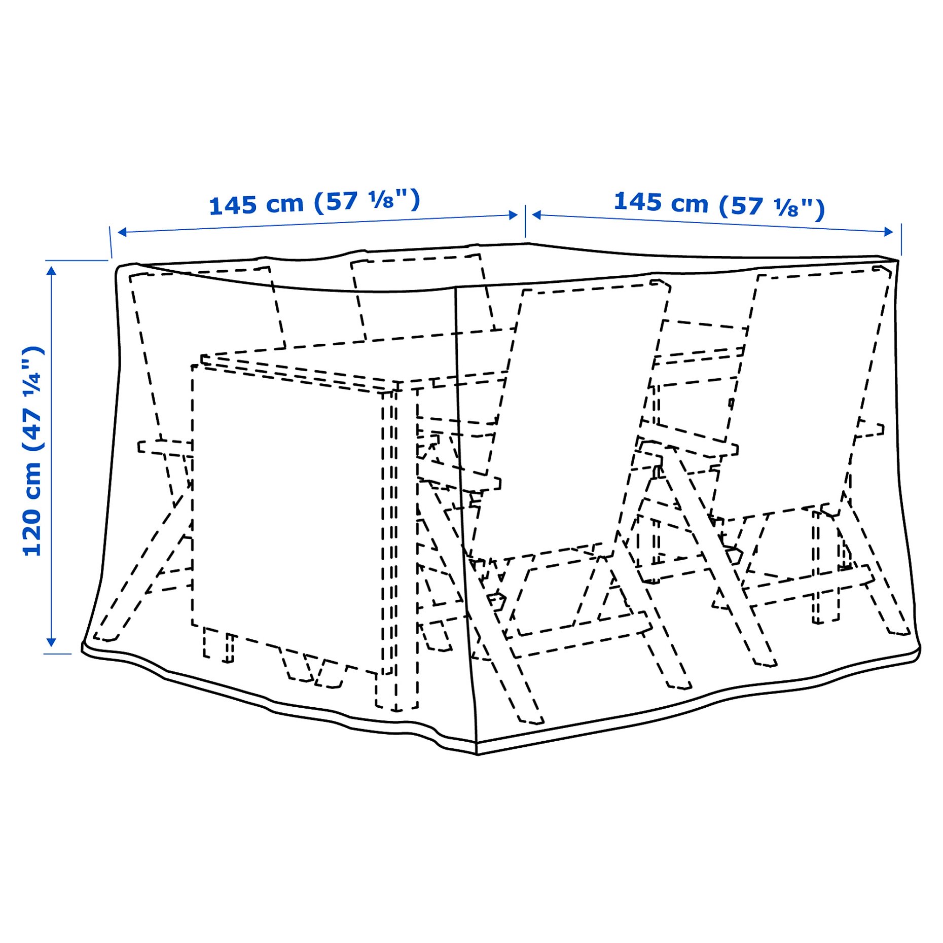 TOSTERÖ, cover for furniture set, 302.923.23