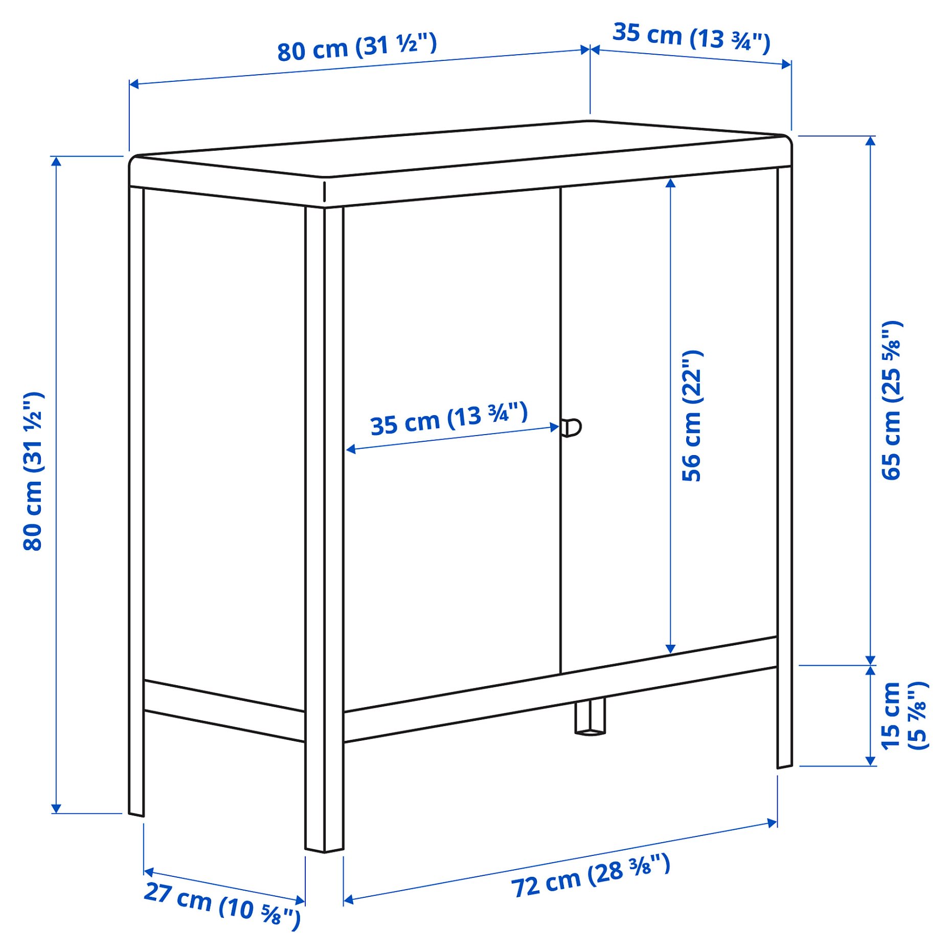 KOLBJÖRN, cabinet in/outdoor, 304.092.95