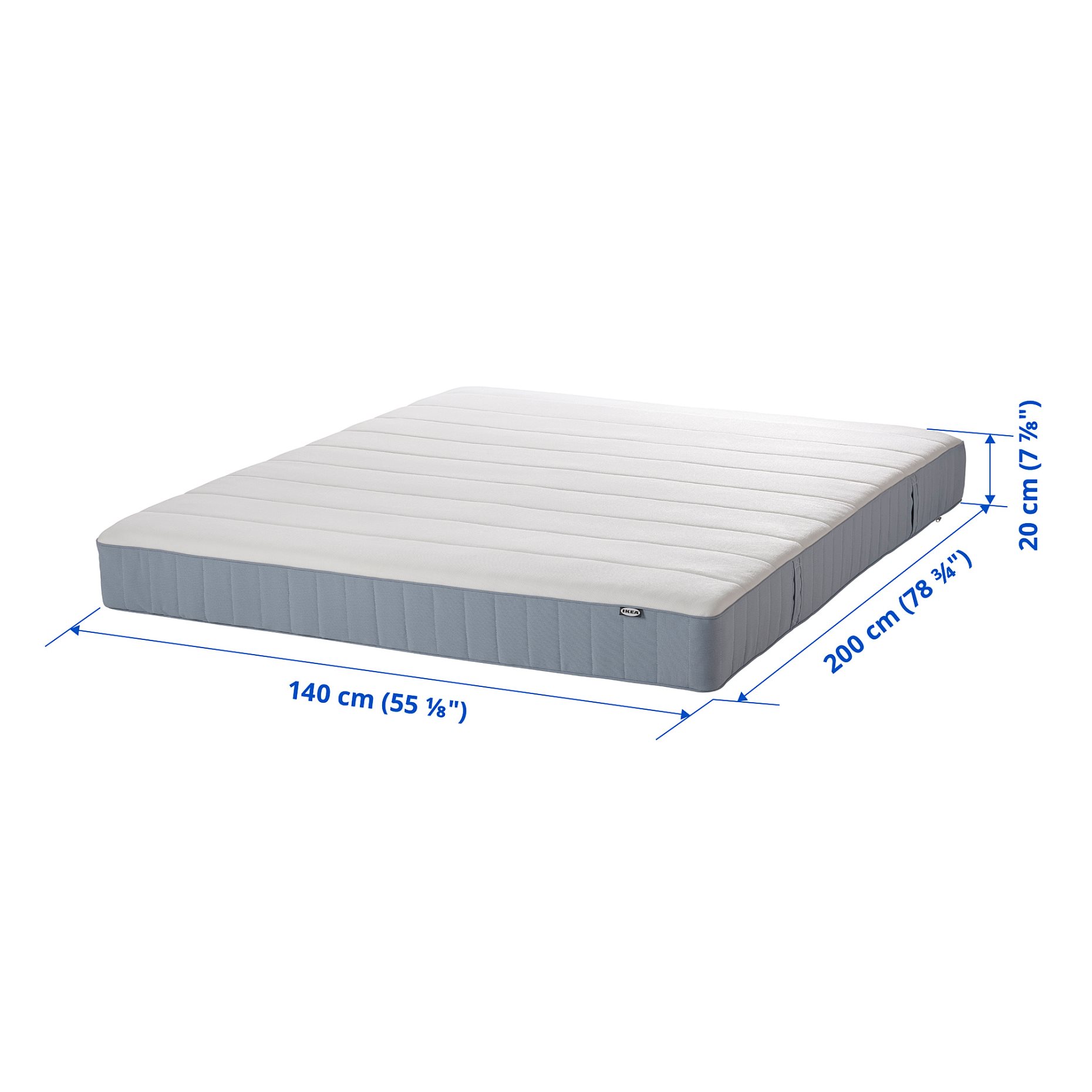 VESTERÖY, pocket sprung mattress/firm, 140x200 cm, 304.506.09