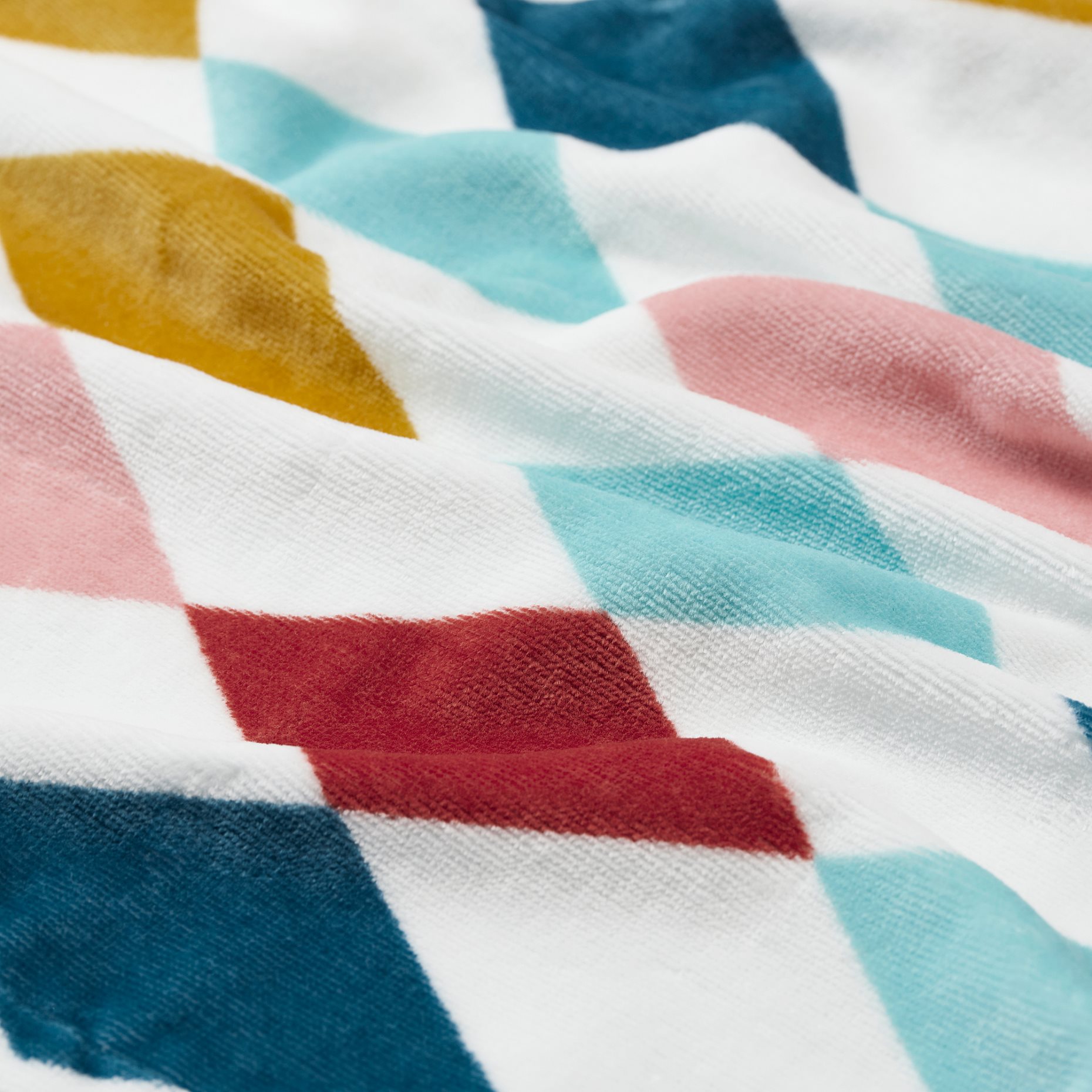 BUSENKEL, πετσέτα πόντσο με κουκούλα/μοτίβο αρλεκίνος, 70x55 cm, 305.204.24