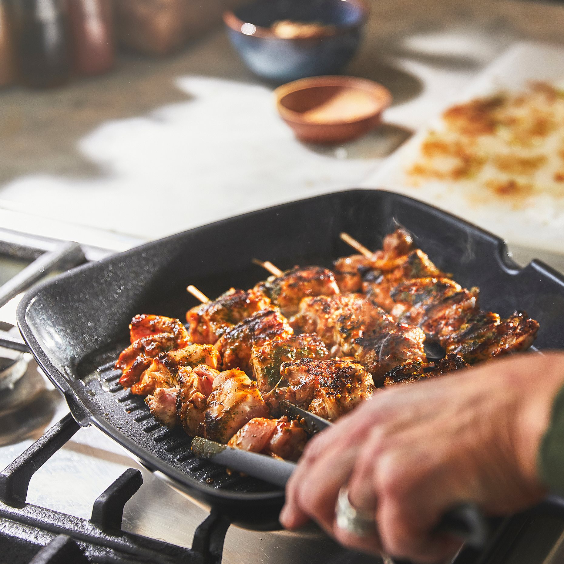HEMLAGAD, grill pan non-stick coating, 28x28 cm, 305.809.03
