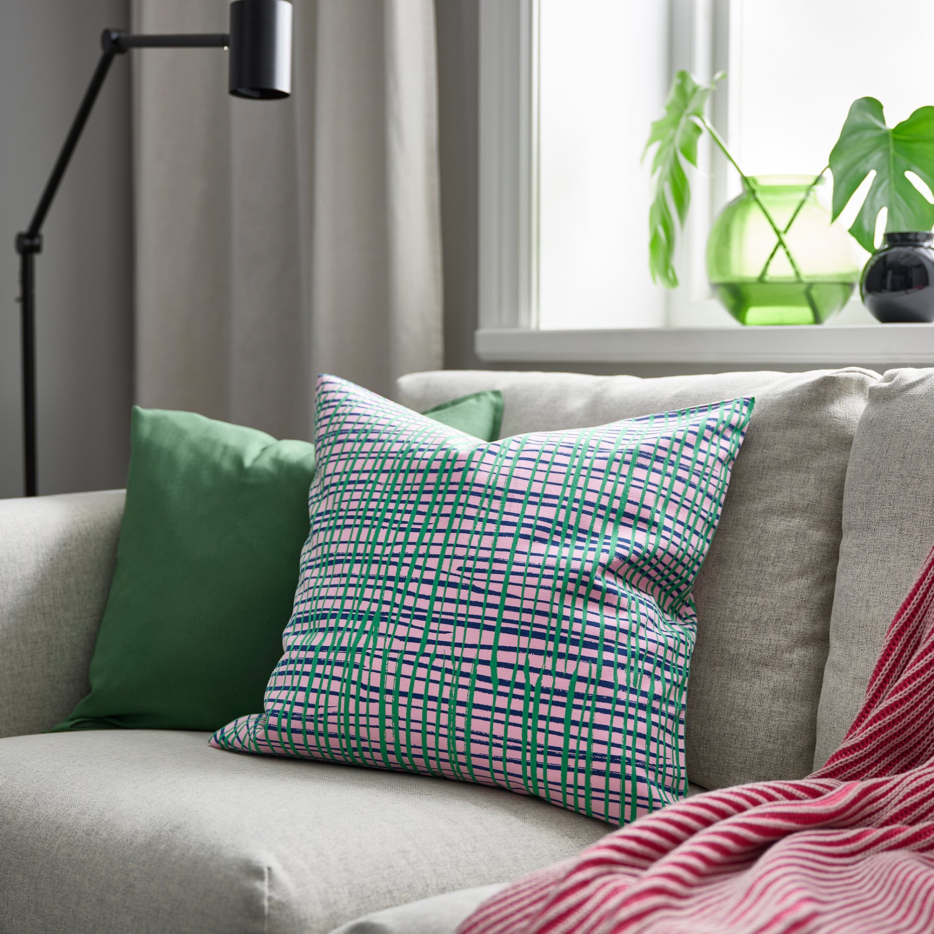 HAMNKRASSING, cushion cover, 50x50 cm, 305.827.99