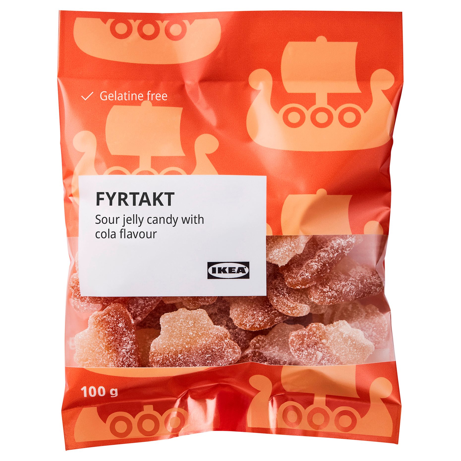 FYRTAKT, sour jelly candy cola flavour, 100 g, 305.881.74