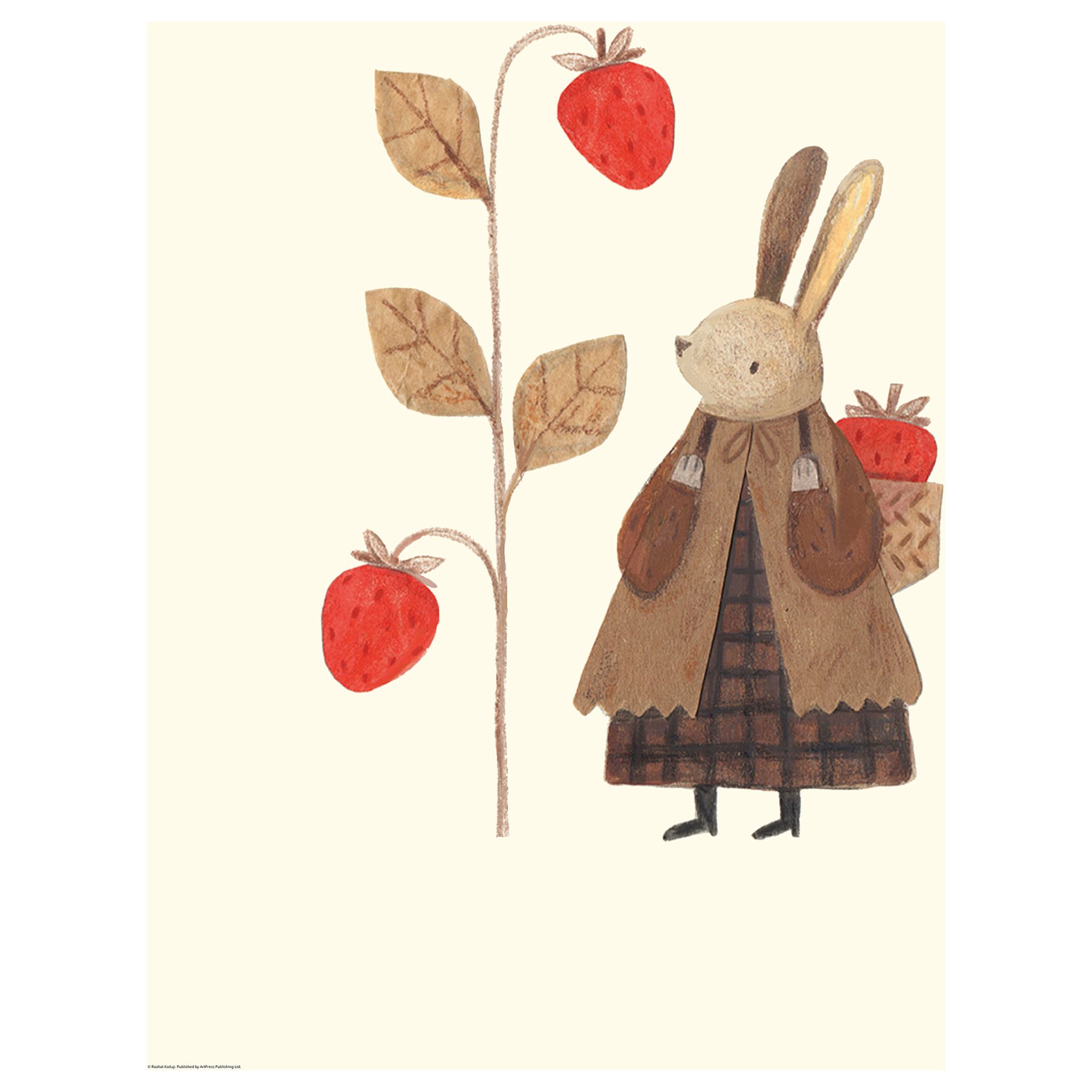 BILD, poster/strawberry rabbit, 40x50 cm, 306.019.86