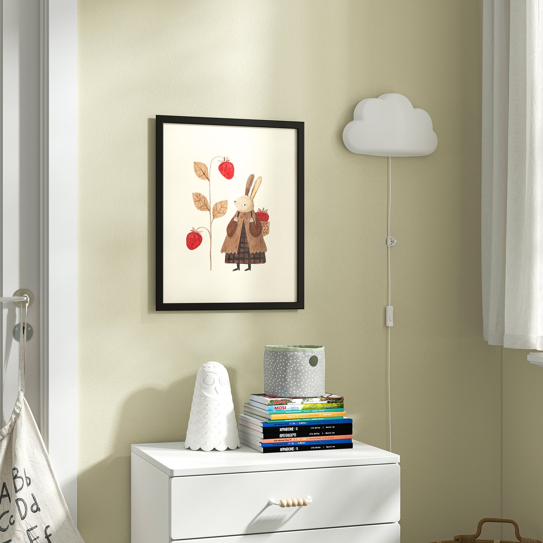 BILD, πόστερ/Κουνέλι με φράουλες, 40x50 cm, 306.019.86