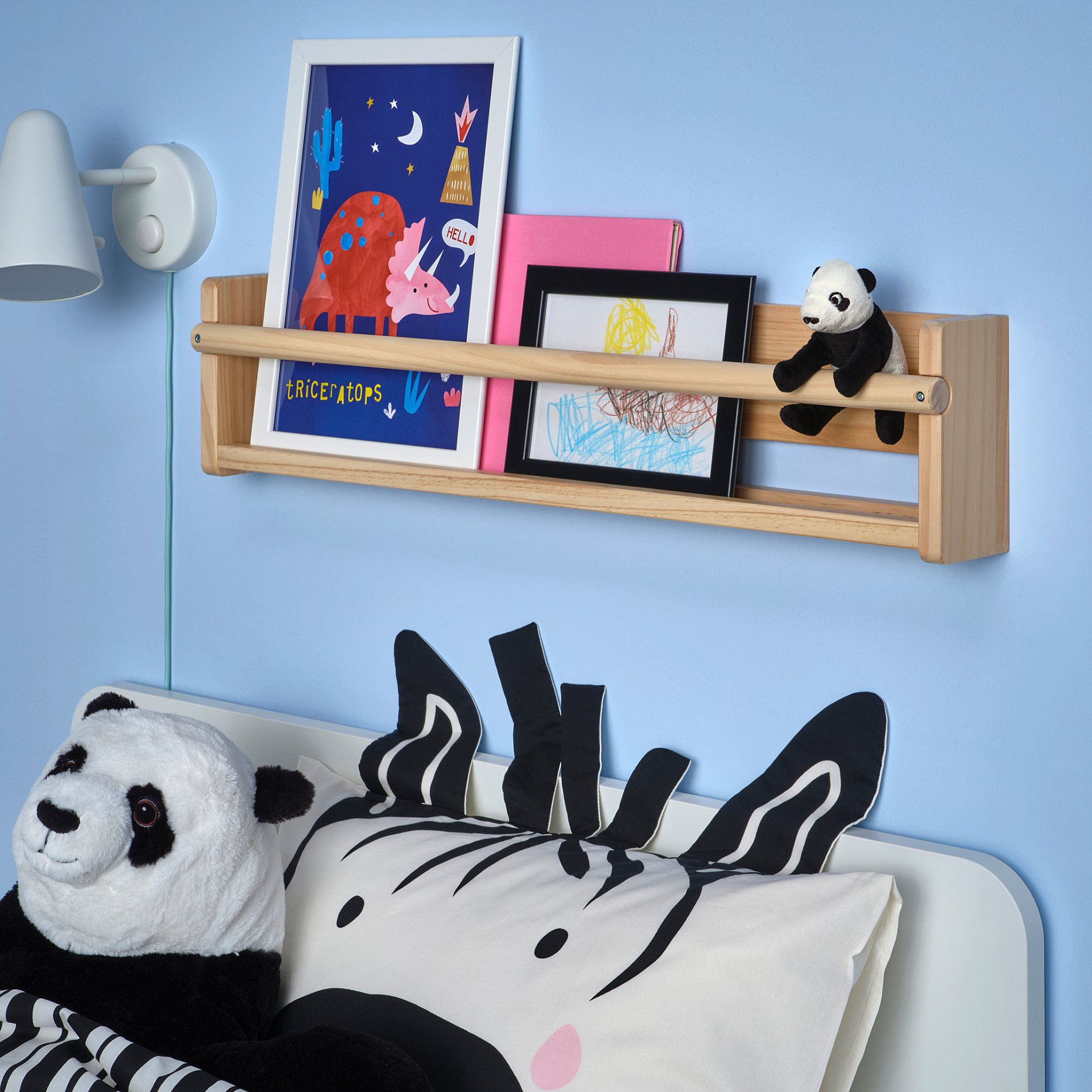 DJUNGELSKOG, soft toy/mini/panda, 11 cm, 306.061.06