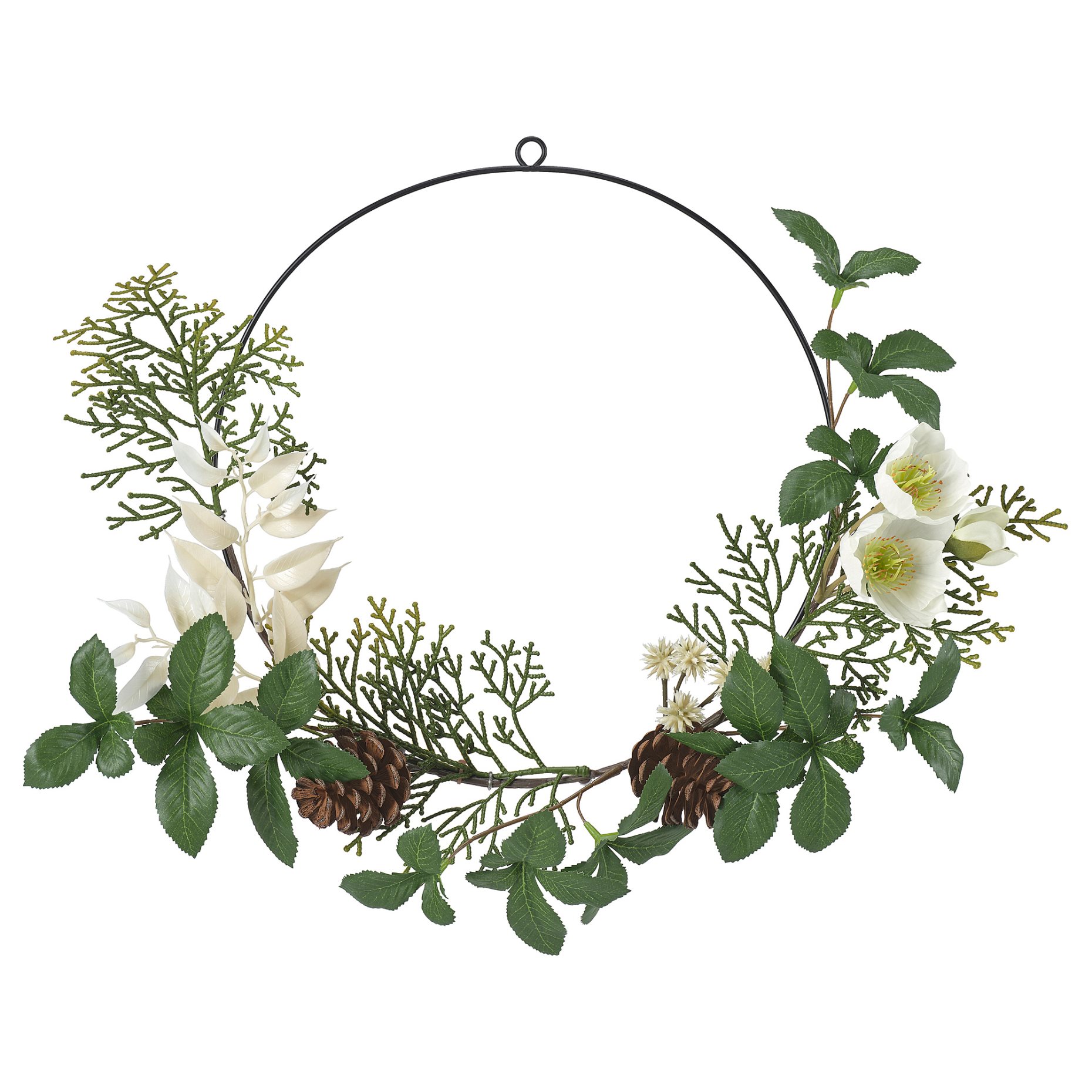 VINTERFINT, τεχνητό μισό στεφάνι εσωτερικού/εξωτερικού χώρου, 45 cm, 306.095.53