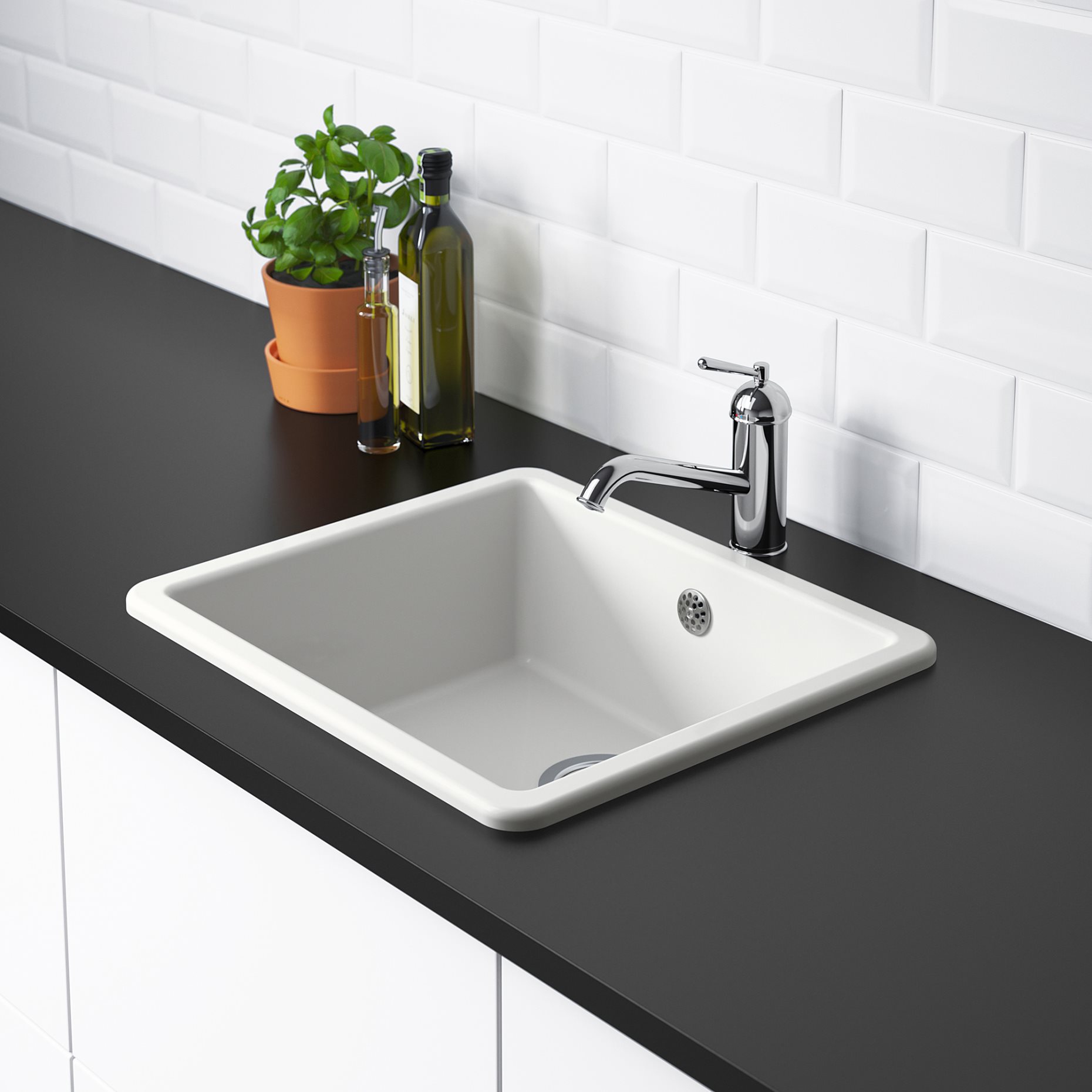 HAVSEN, inset sink 1 bowl, 53x47 cm, 392.537.13