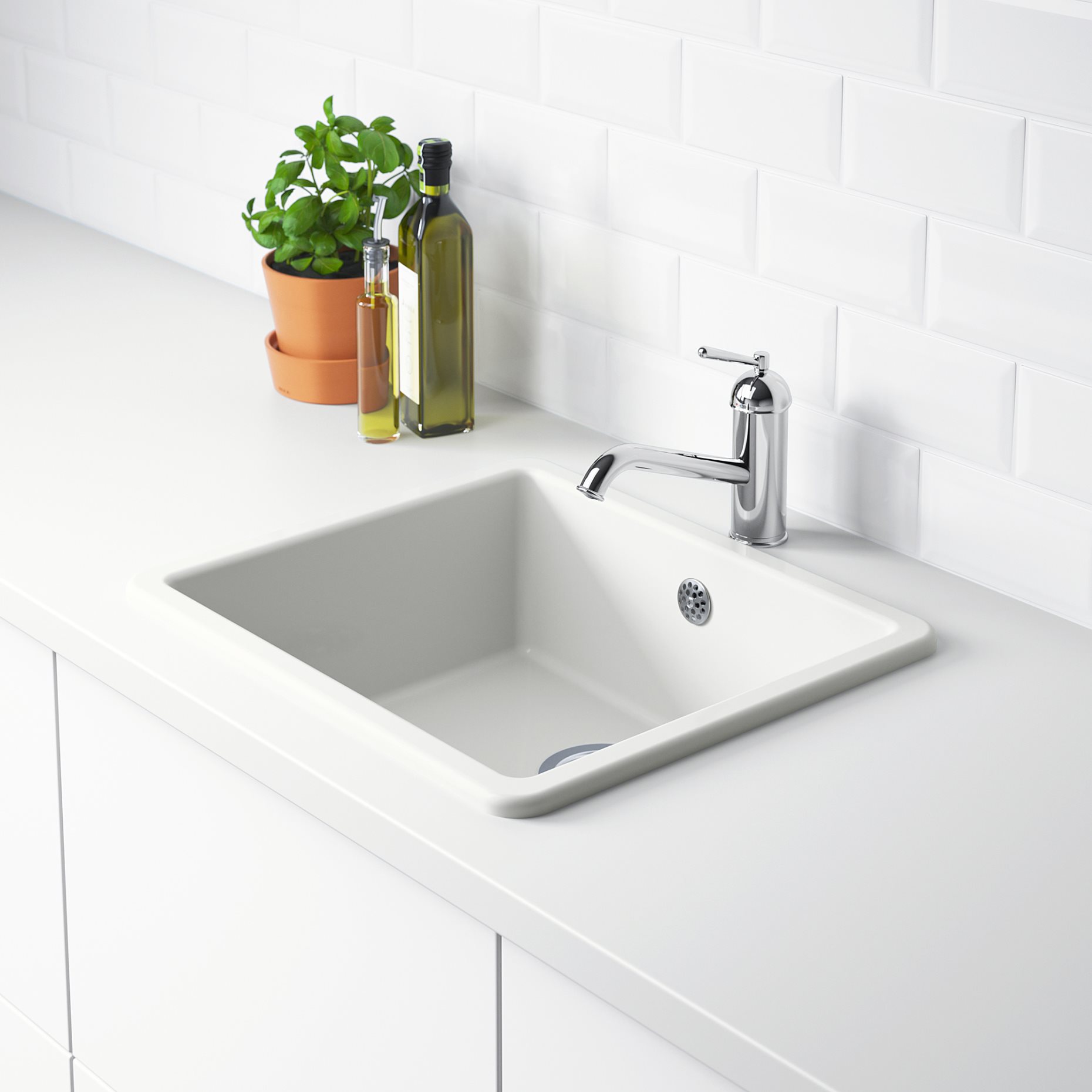 HAVSEN, inset sink 1 bowl, 53x47 cm, 392.537.13