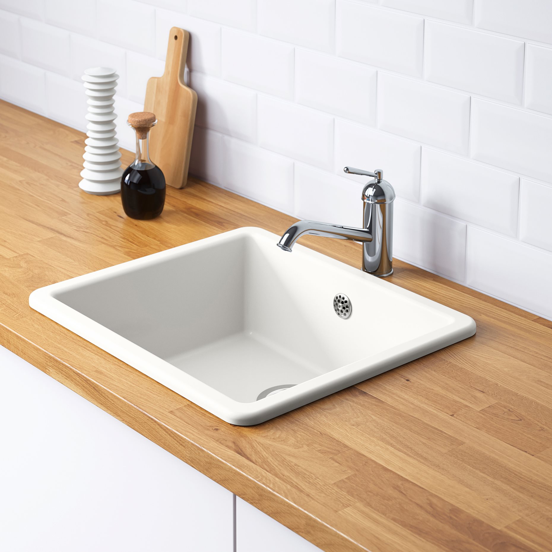 HAVSEN, inset sink 1 bowl, 53x47 cm, 392.537.13