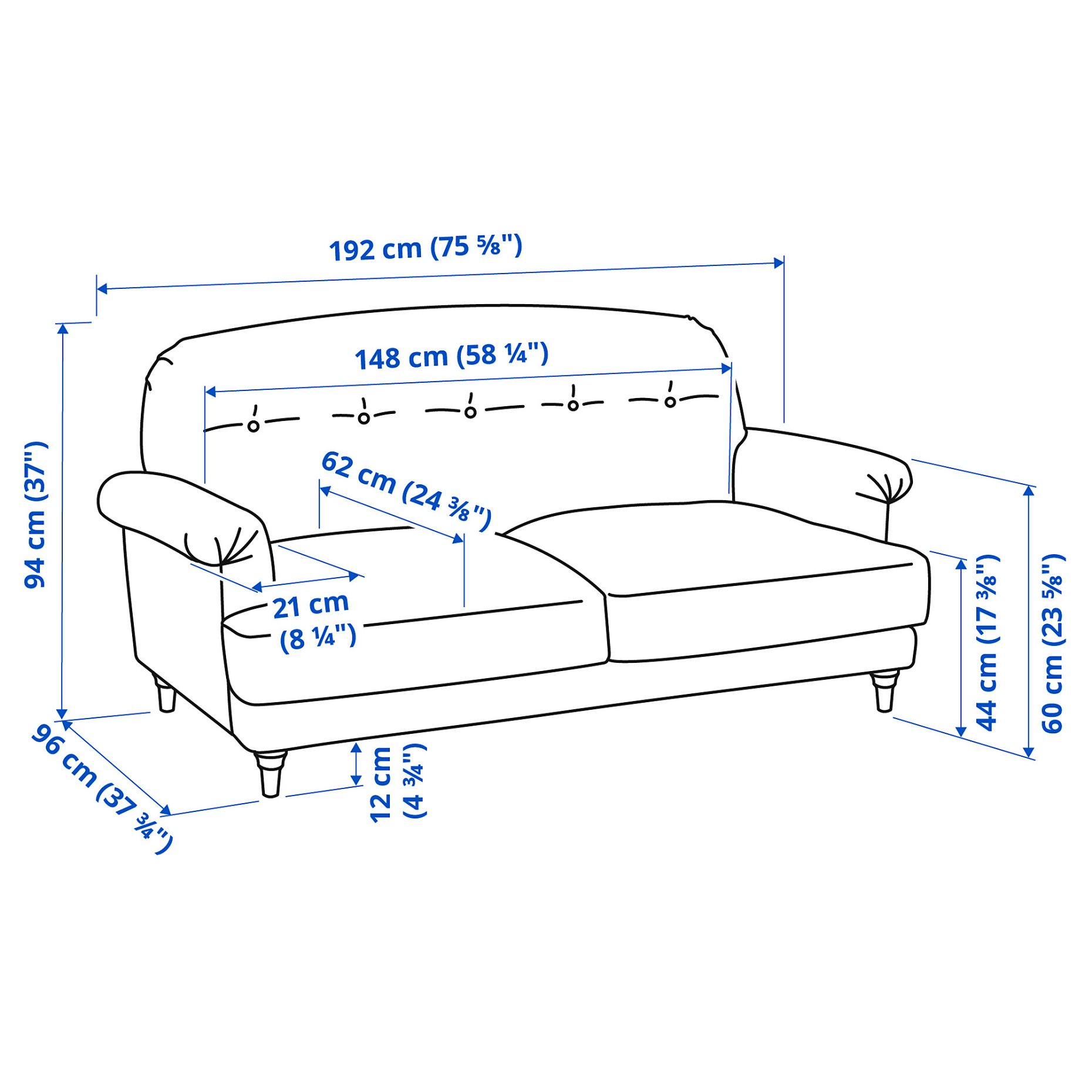 ESSEBODA, 2-seat sofa, 394.434.88