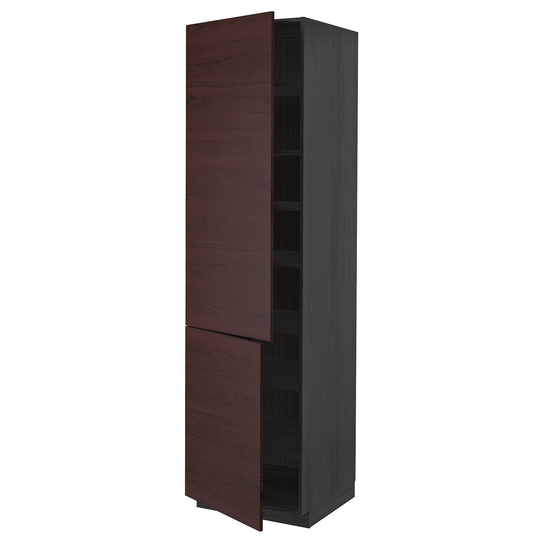 METOD, ψηλό ντουλάπι με ράφια/2 πόρτες, 60x60x220 cm, 394.599.26