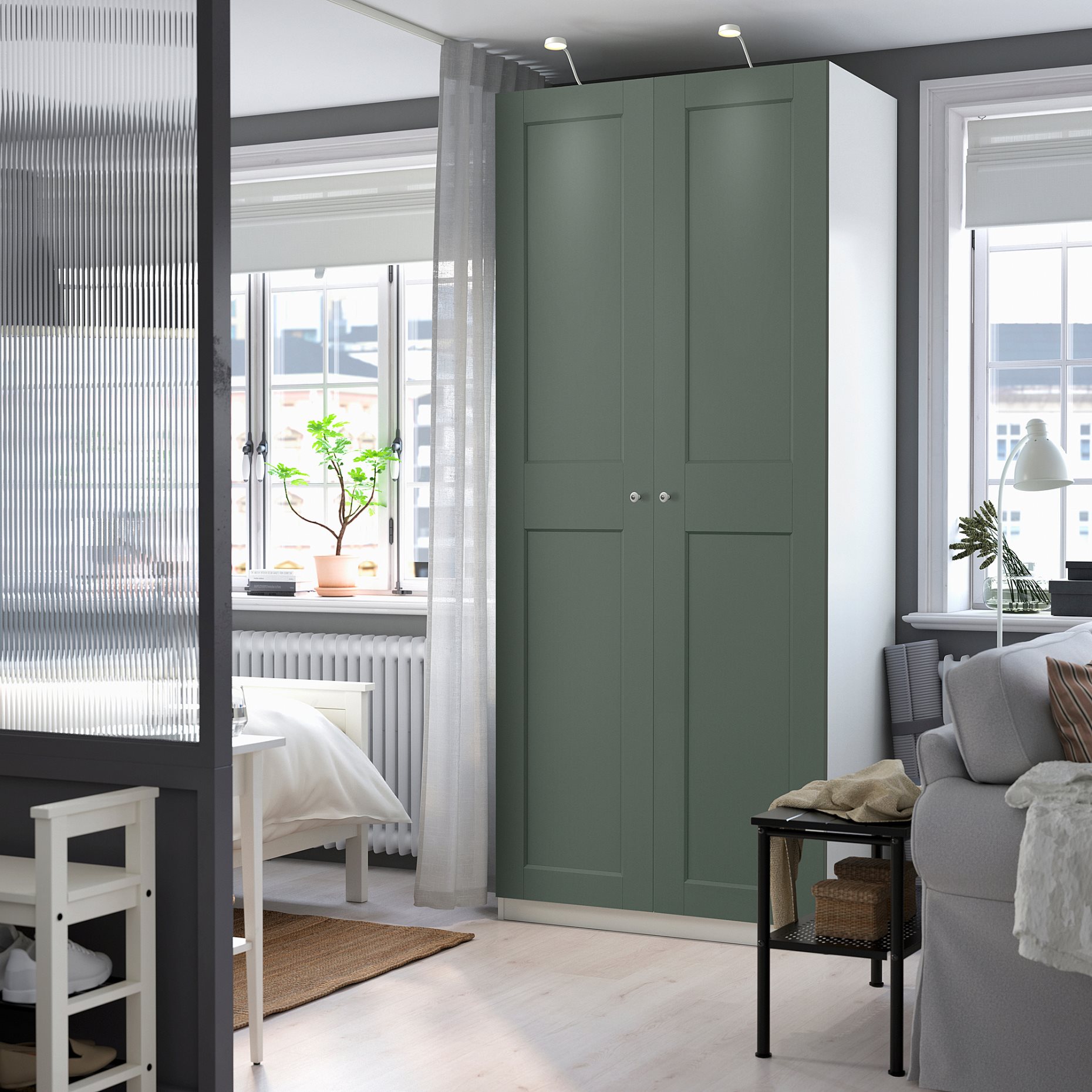 PAX/GRIMO, wardrobe combination, 100x60x236 cm, 395.792.45