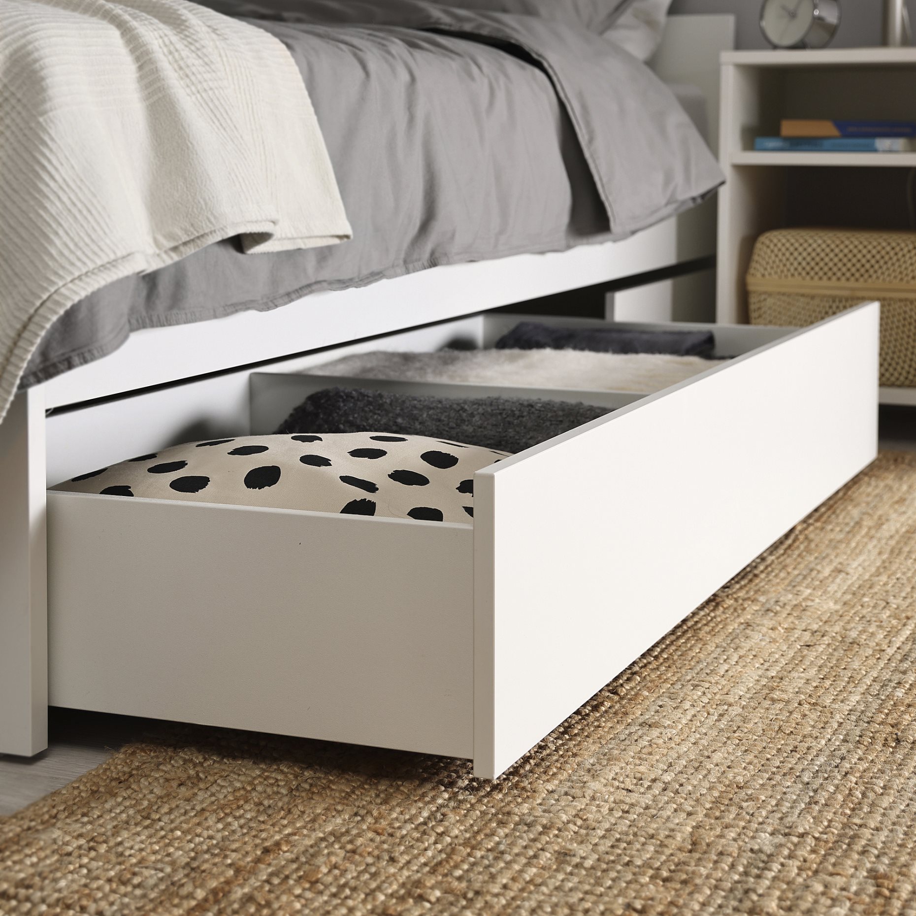 bed frame with 2 storage boxes, 160x200 cm, 395.819.79