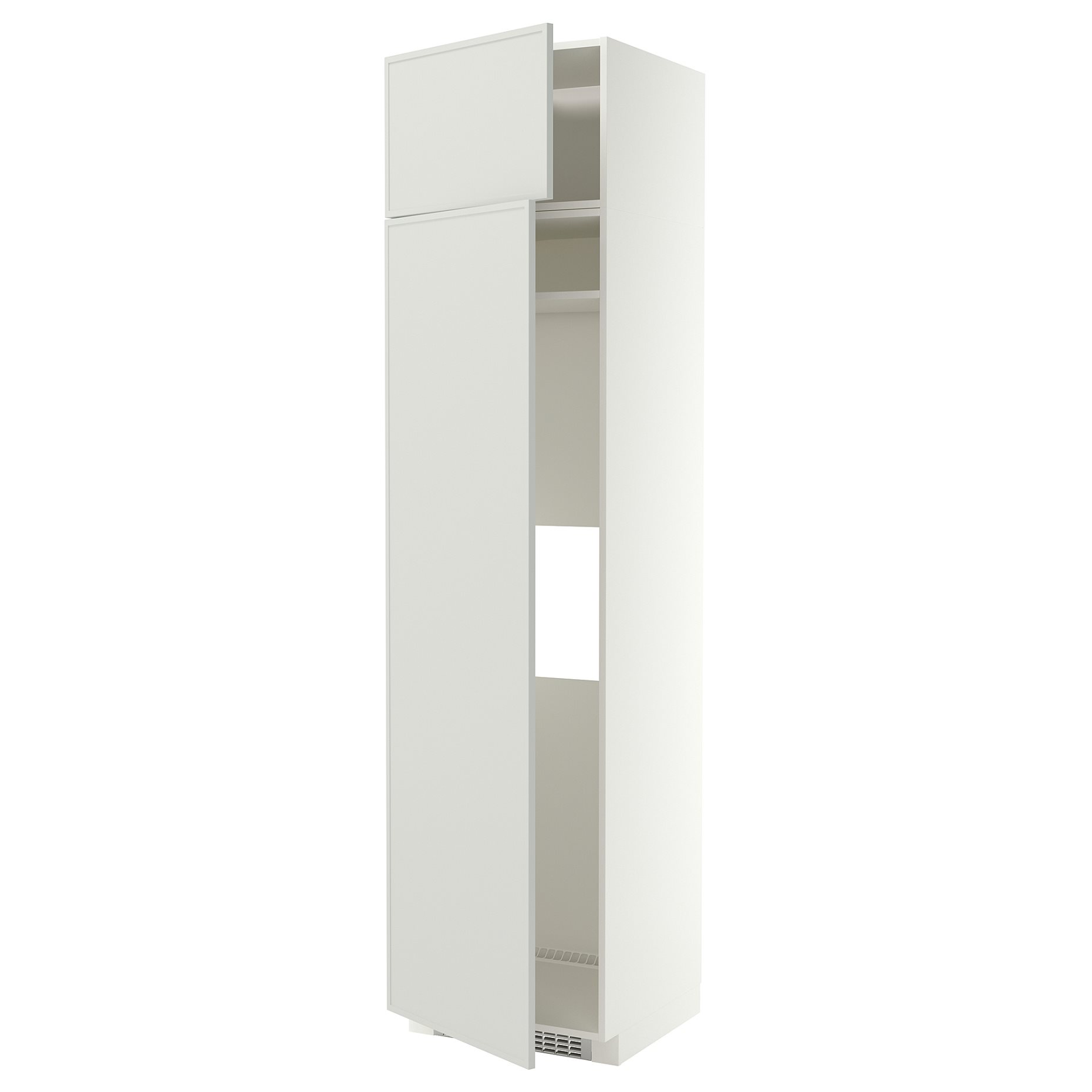 METOD, high cabinet for fridge or freezer with 2 drawers, 60x60x240 cm, 396.041.36