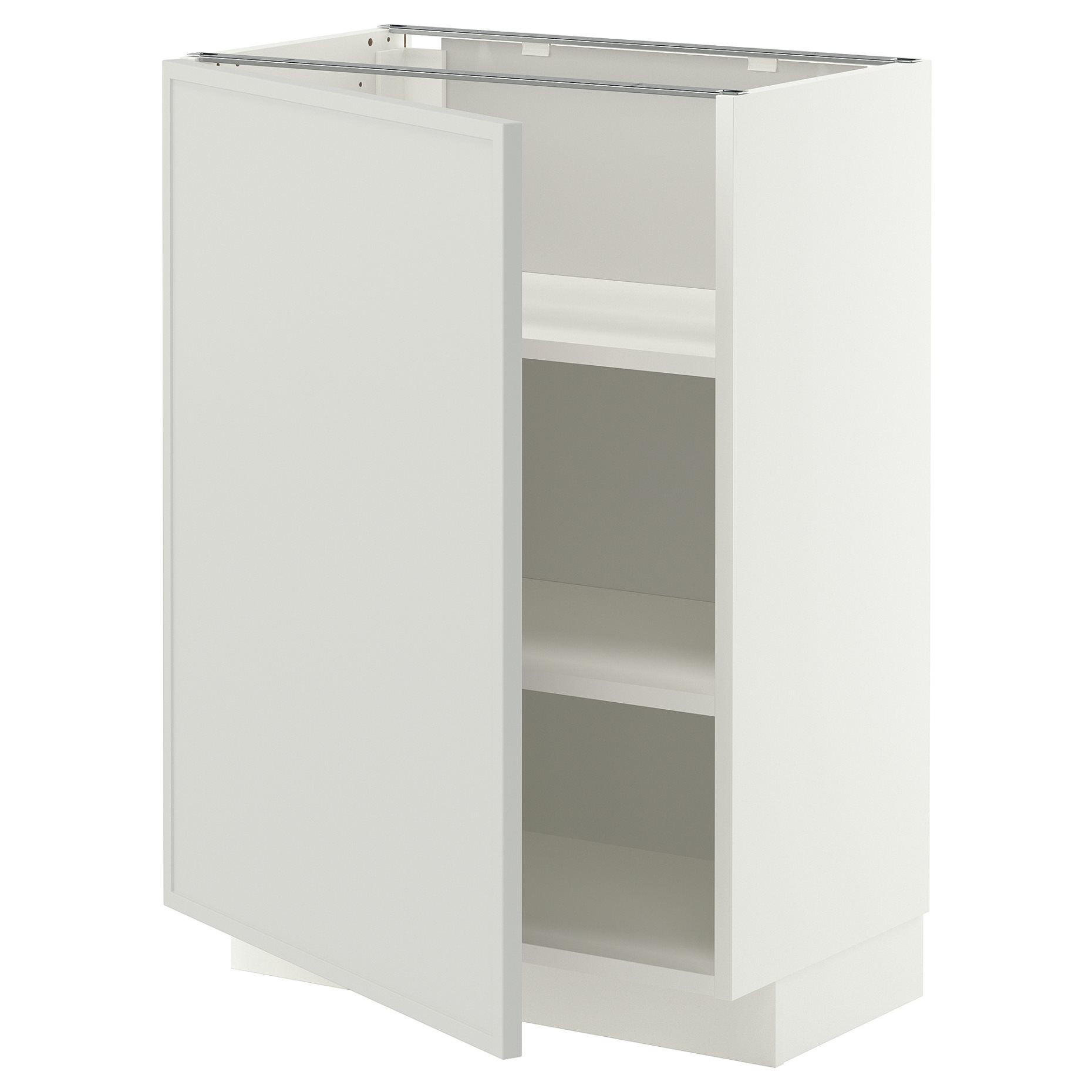 METOD, base cabinet with shelves, 60x37 cm, 396.049.28