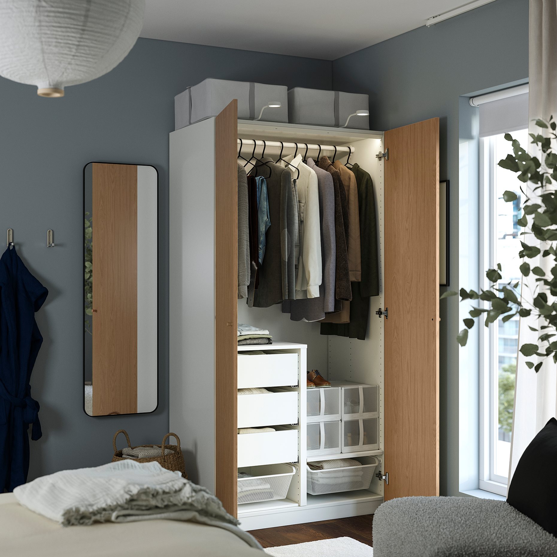 PAX/STORKLINTA, wardrobe combination, 100x60x201 cm, 396.091.34