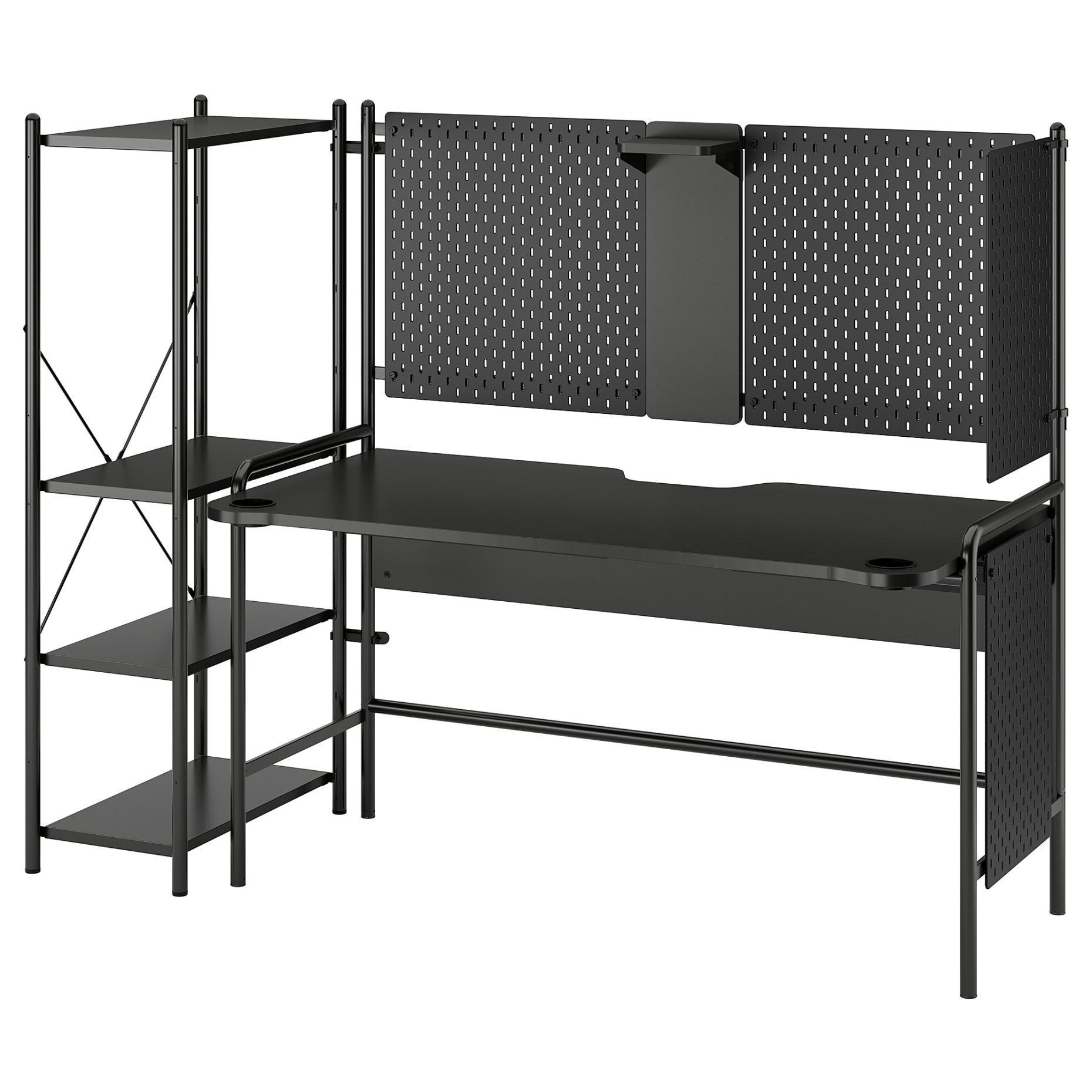 FRÖSKELÅS, gaming desk with storage, 396.278.35