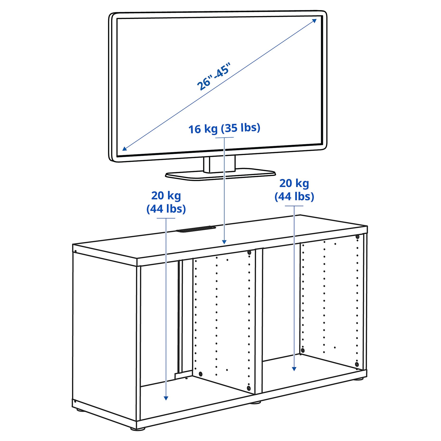 BESTÅ, TV bench, 402.998.85