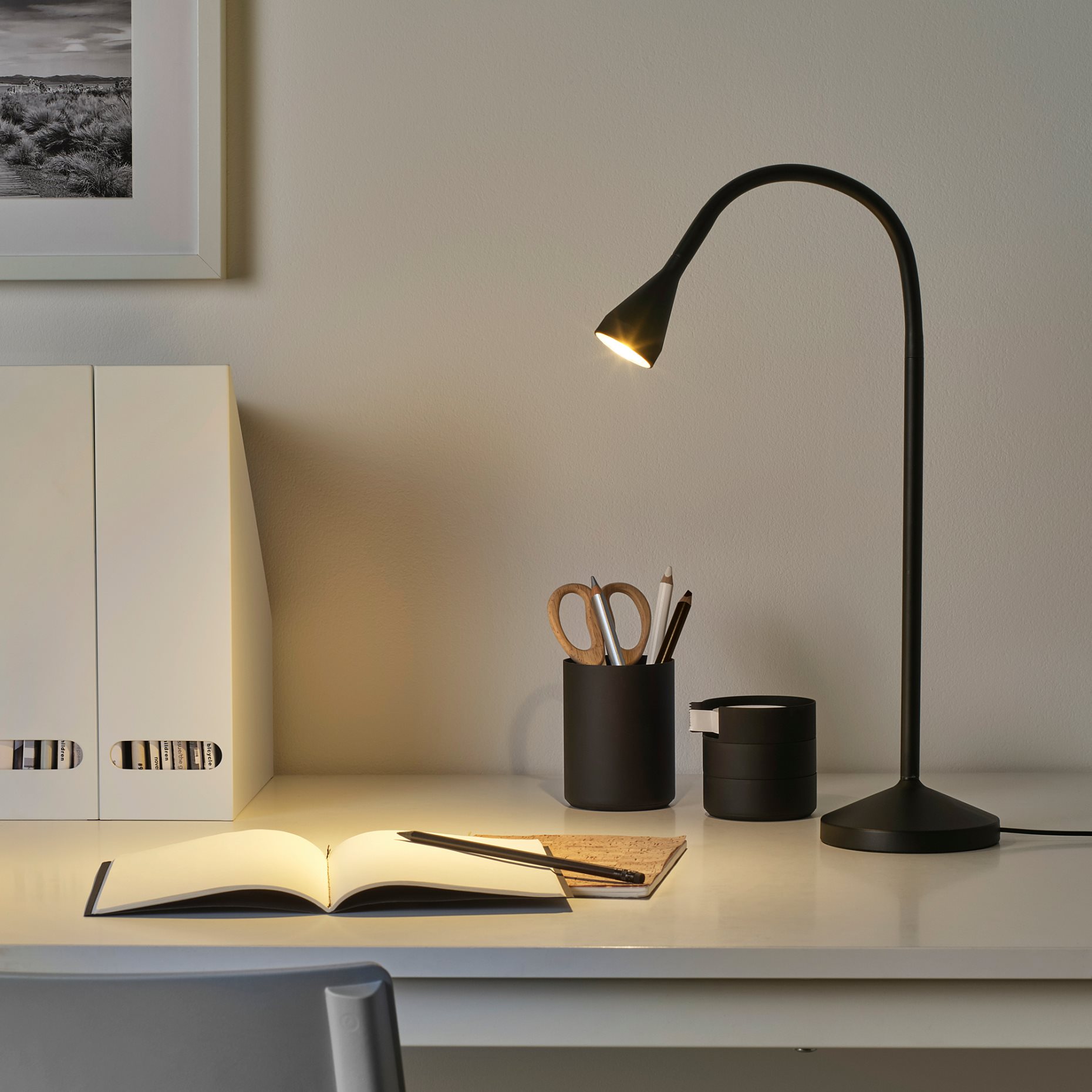 NÄVLINGE, work lamp with built-in LED light source, 404.049.09
