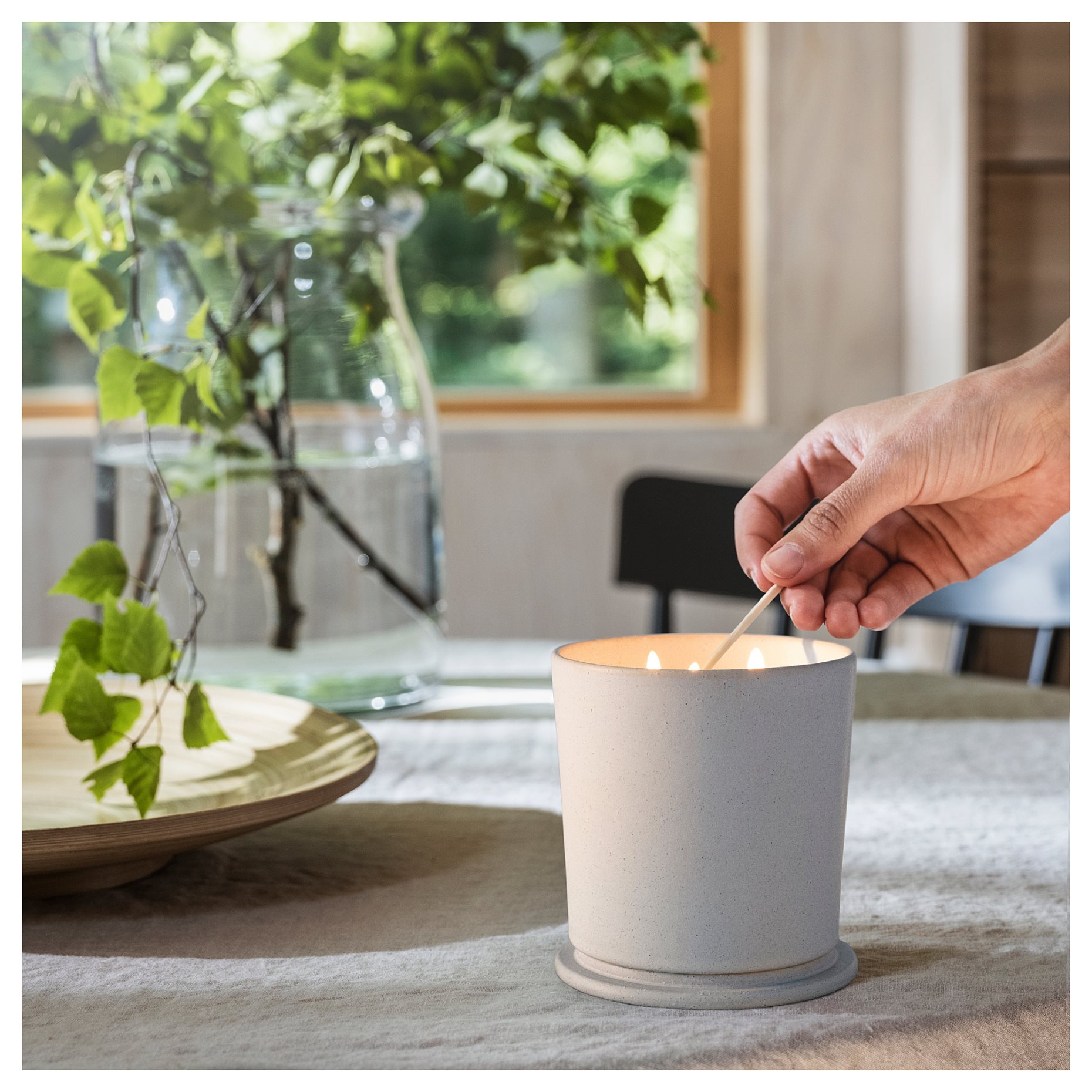 ADLAD, αρωματικό κερί σε κεραμικό βάζο με καπάκι/Σκανδιναβικό δάσος, 60 ώρες, 405.024.67