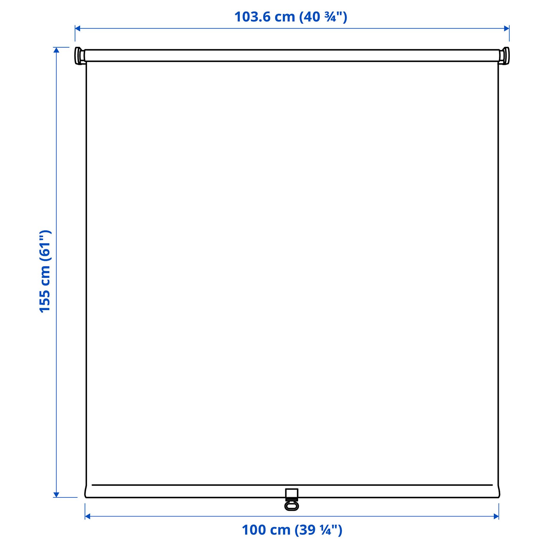 FÖNSTERBLAD, block-out roller blind, 100x155 cm, 405.148.23