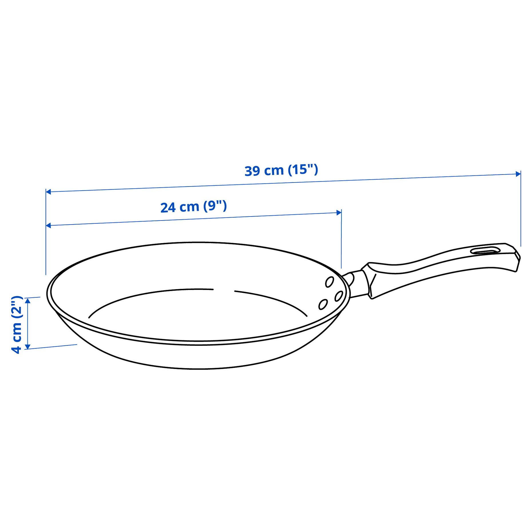 TAGGHAJ, frying pan non-stick coating, 24 cm, 405.450.37