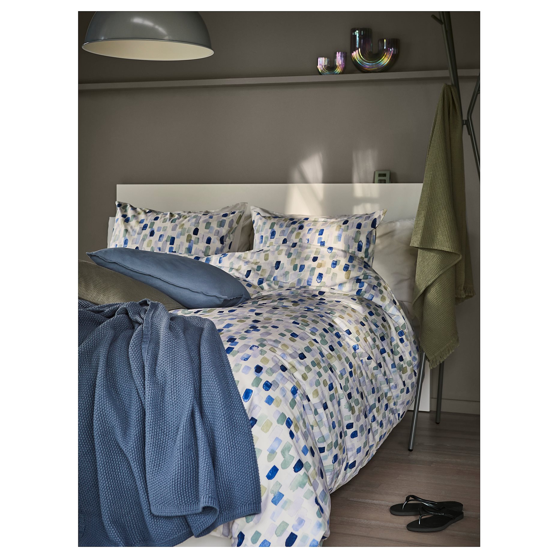 VINTERIBERIS, duvet cover and pillowcase, 150x200/50x60 cm, 405.467.82