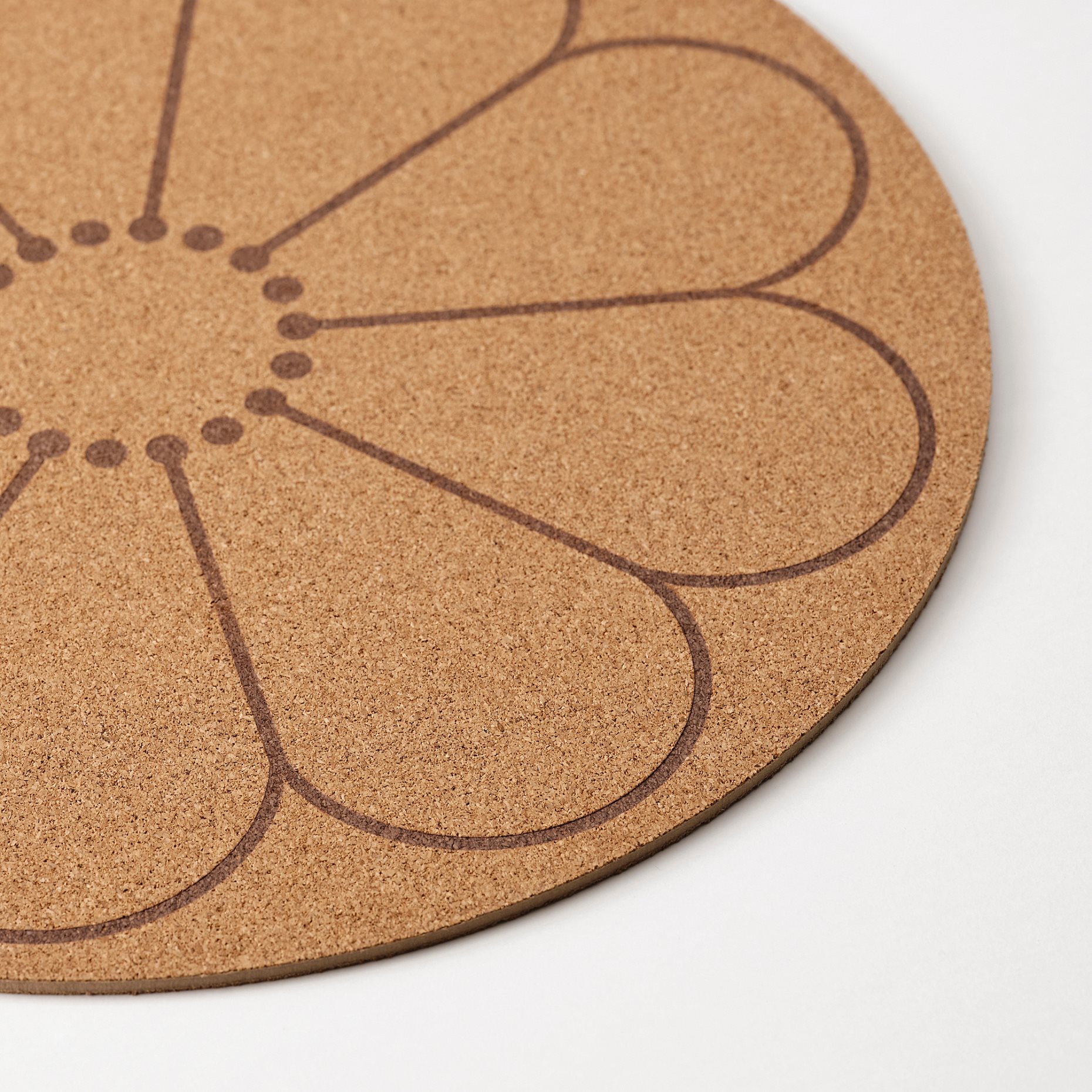 SVARTVIDE, place mat patterned flower, 35 cm, 405.508.11
