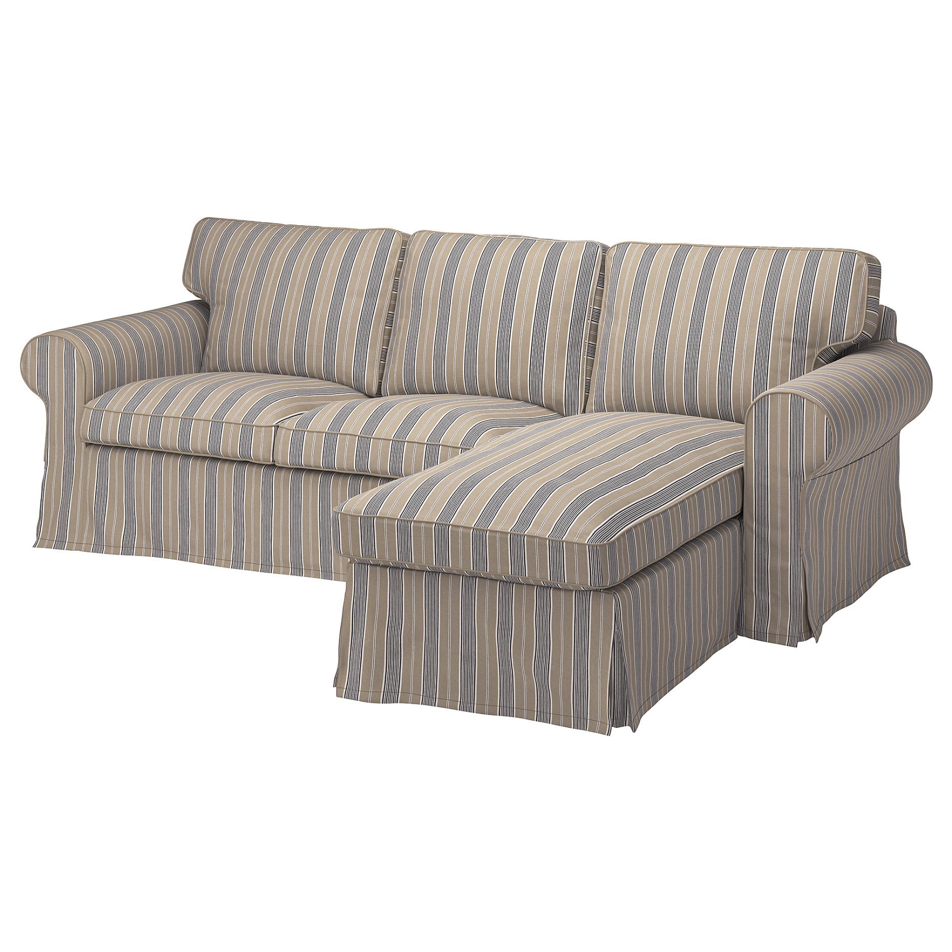 EKTORP, cover for 3-seat sofa with chaise longue, 405.657.99