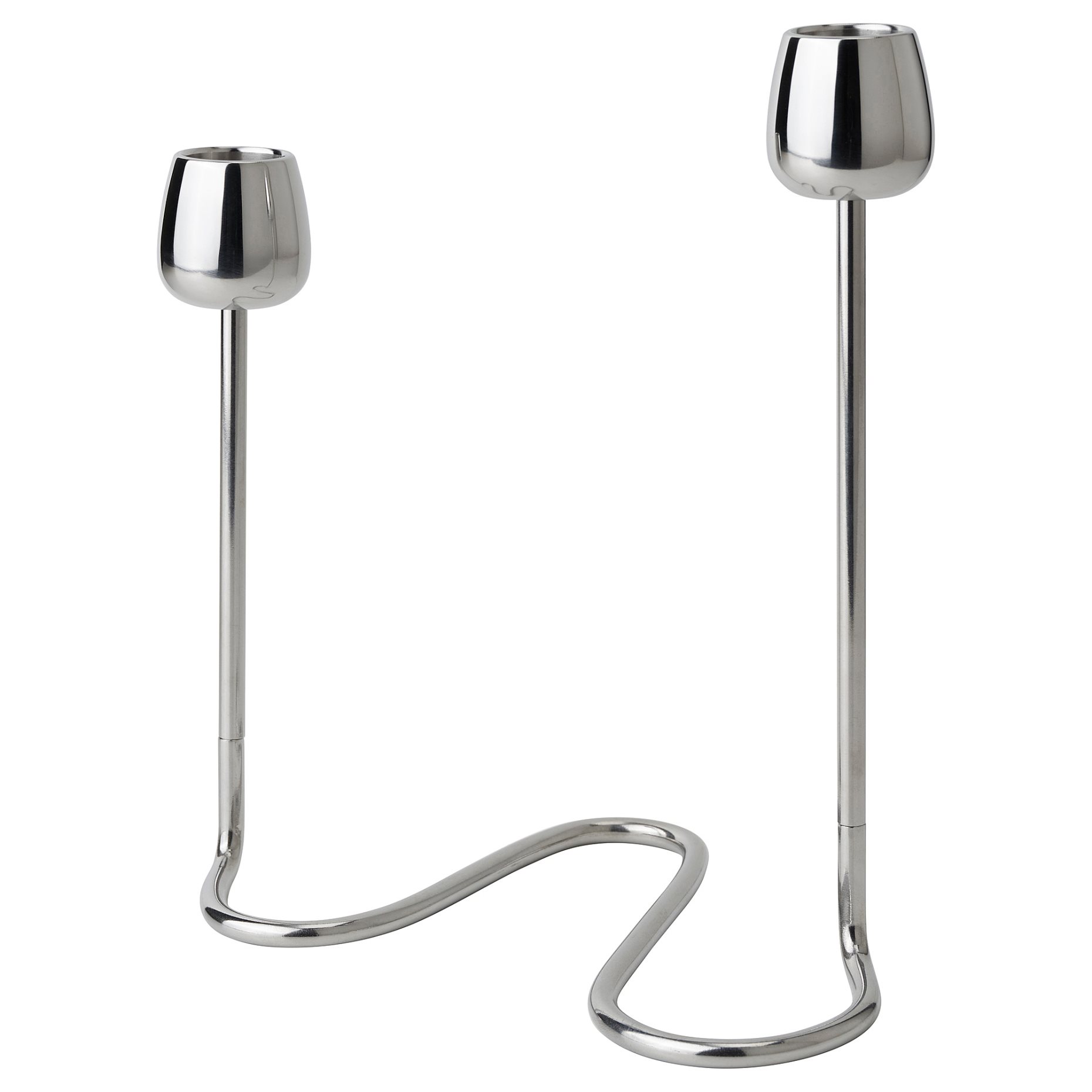 SILVERPARON, candlestick for 2 candles, 20 cm, 405.749.87