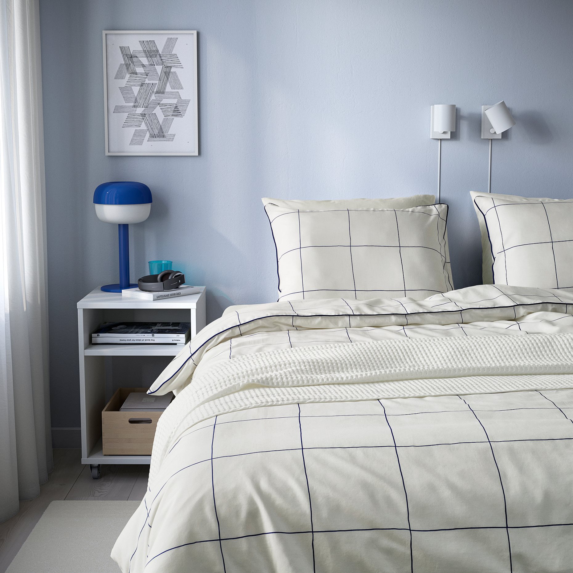 BREDVECKLARE, duvet cover and 2 pillowcases, 240x220/50x60 cm, 405.793.34