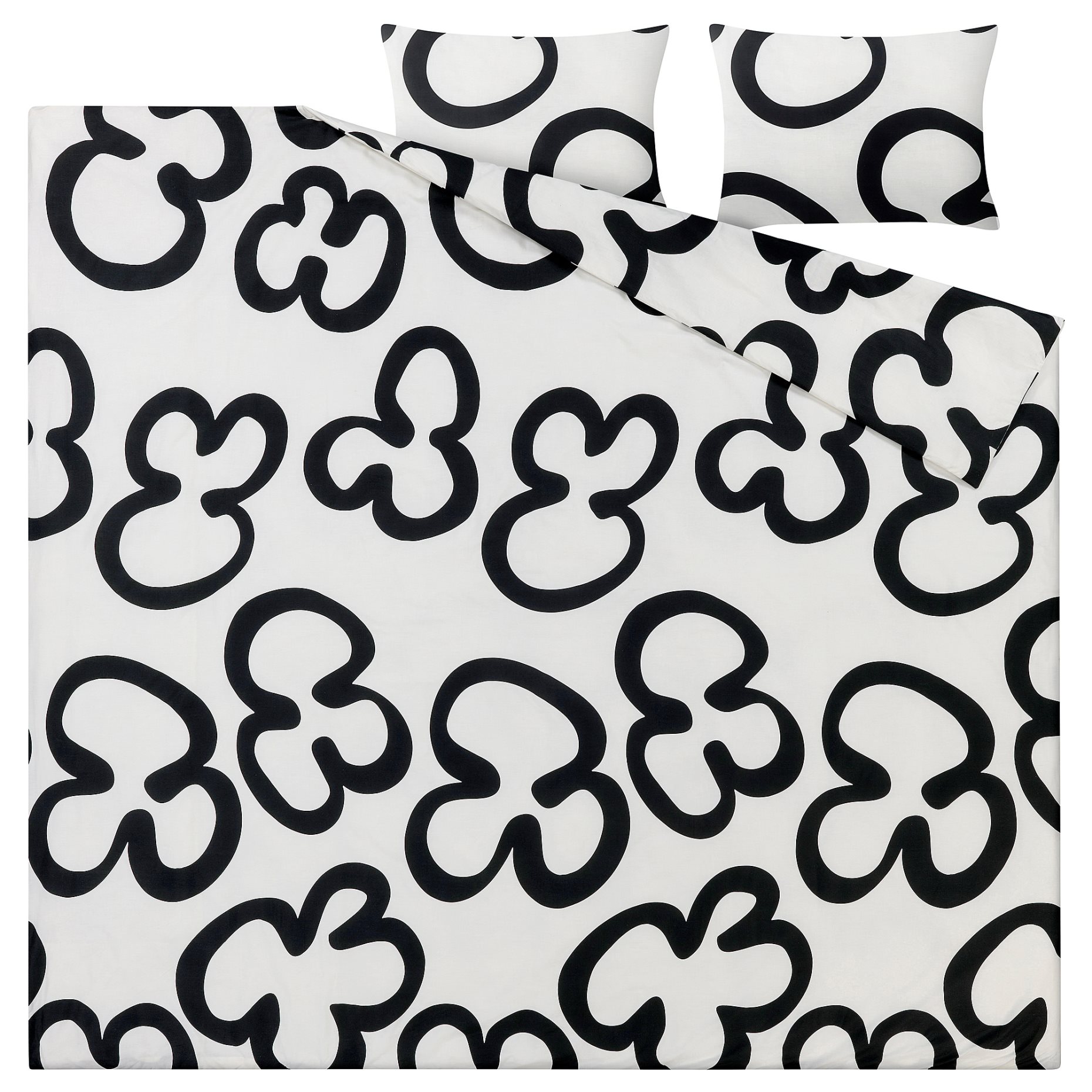 KLIPPBRÄCKA, duvet cover and 2 pillowcases, 240x220/50x60 cm, 405.849.91