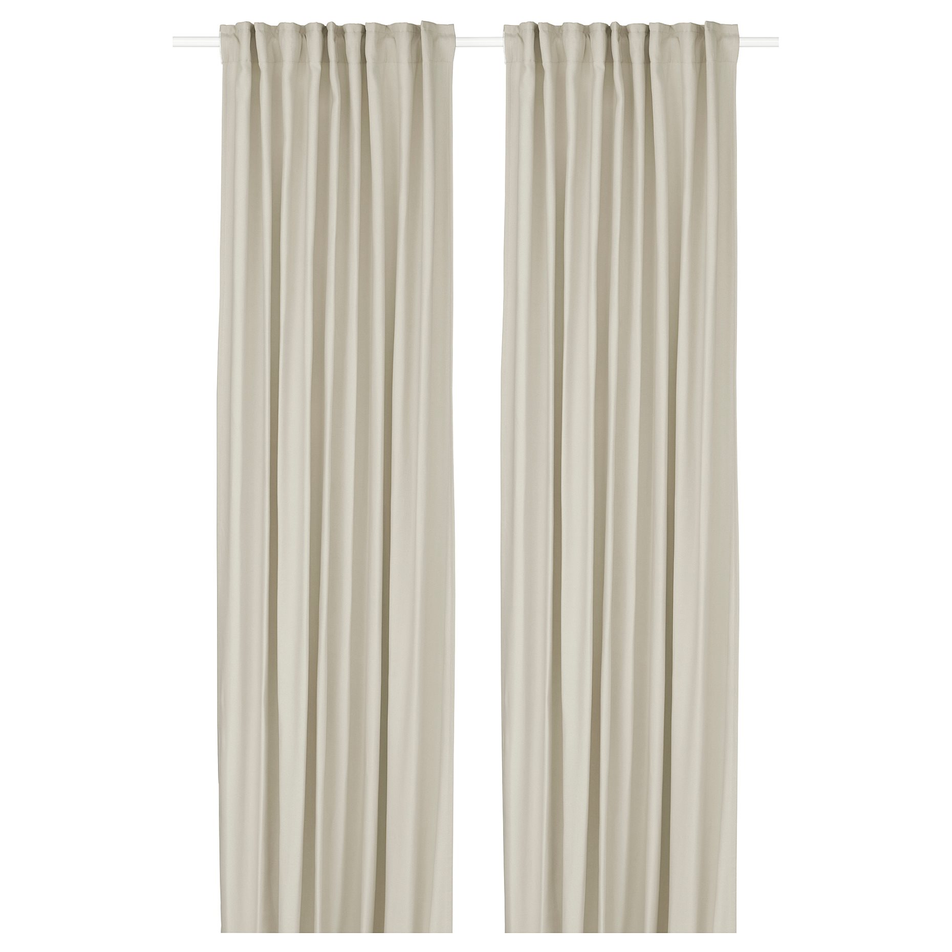 GINSTMOTT, curtains with heading tape/1 pair, 145x300 cm, 405.971.73