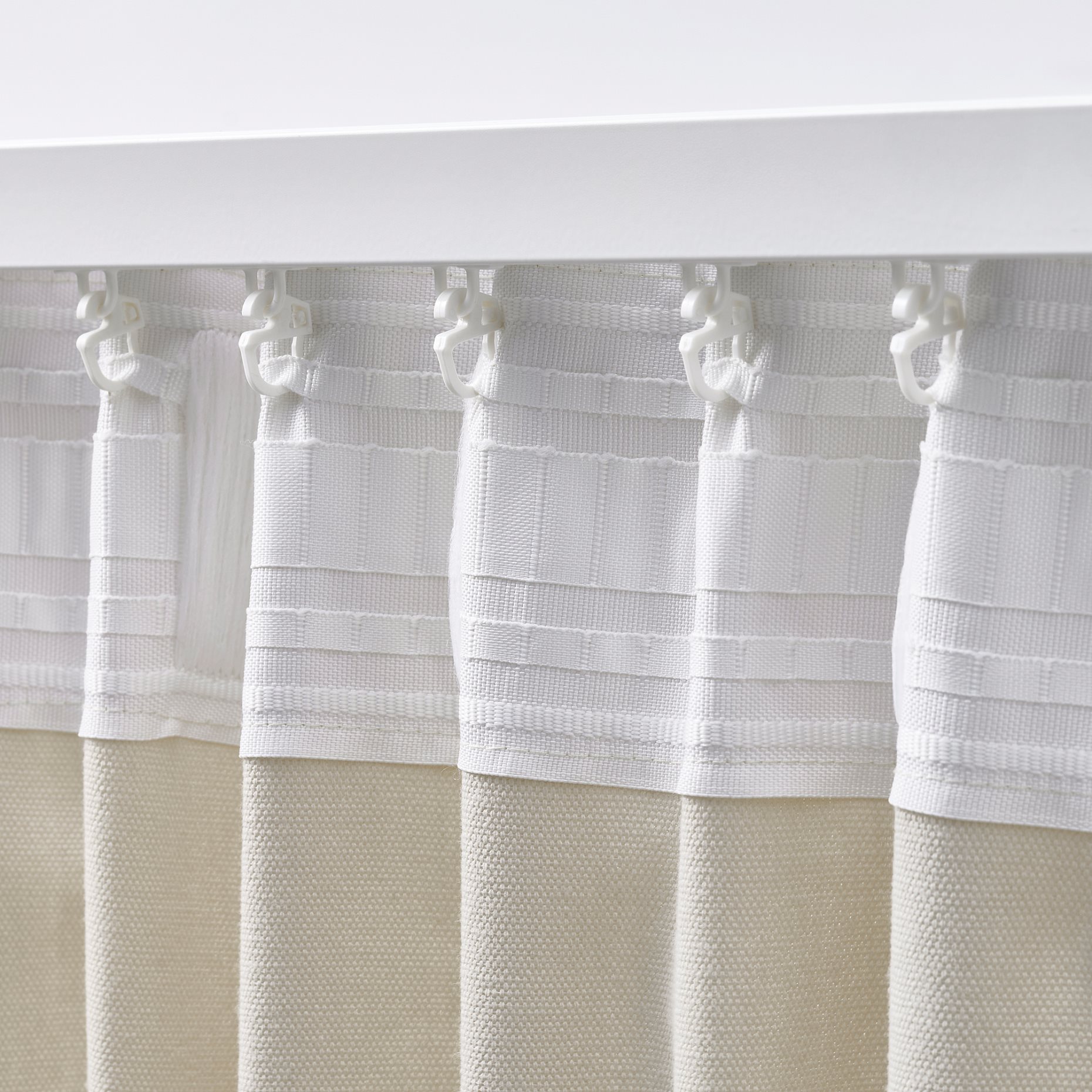 GINSTMOTT, curtains with heading tape/1 pair, 145x300 cm, 405.971.73